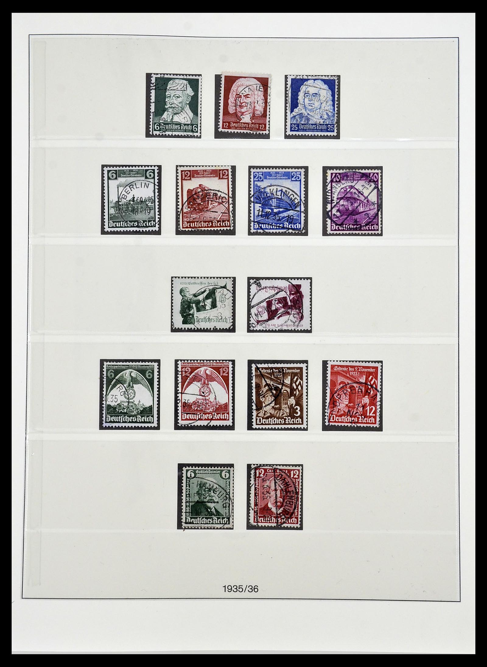34201 008 - Stamp collection 34201 German Reich 1933-1945.