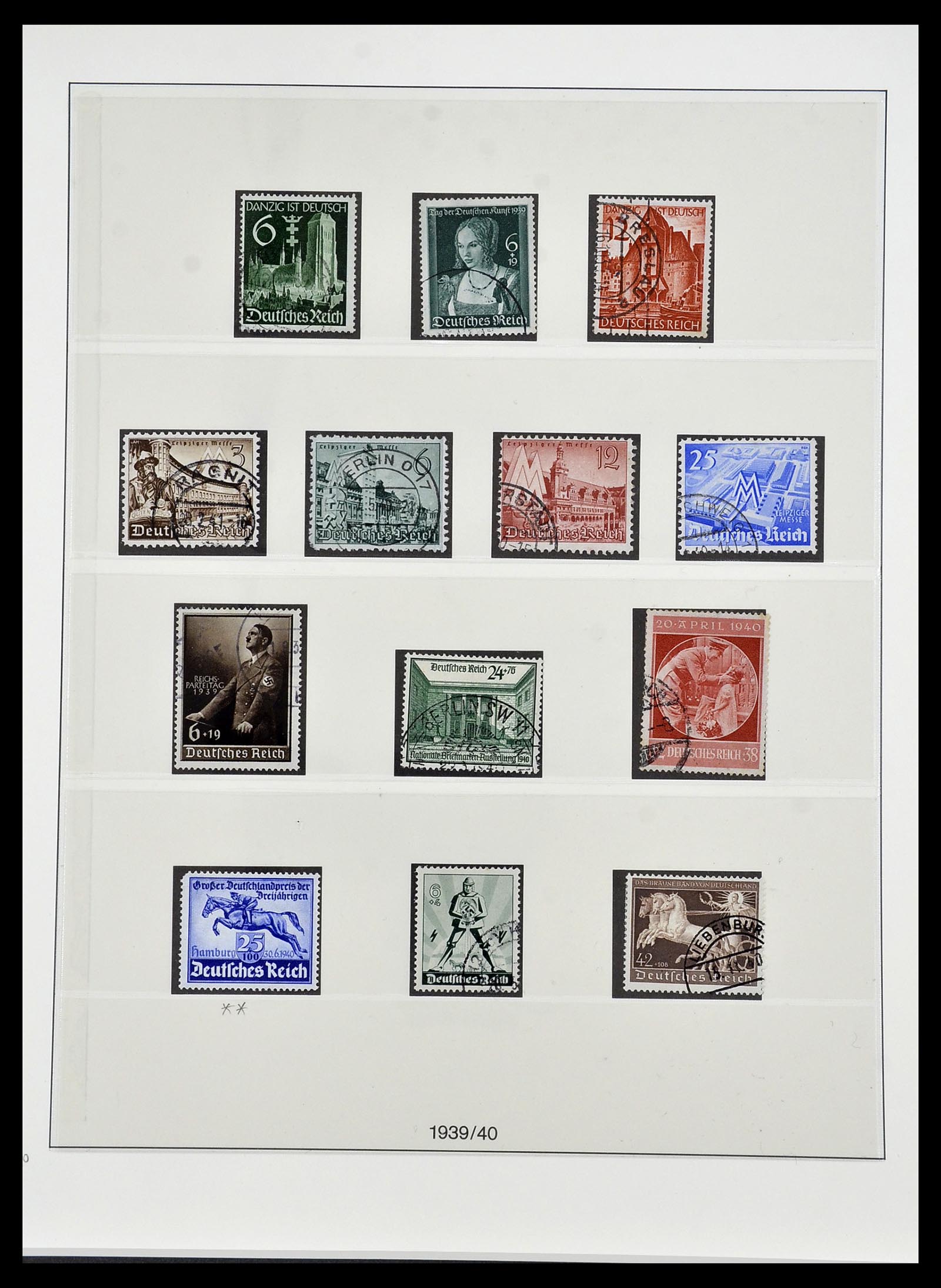 34201 023 - Stamp collection 34201 German Reich 1933-1945.
