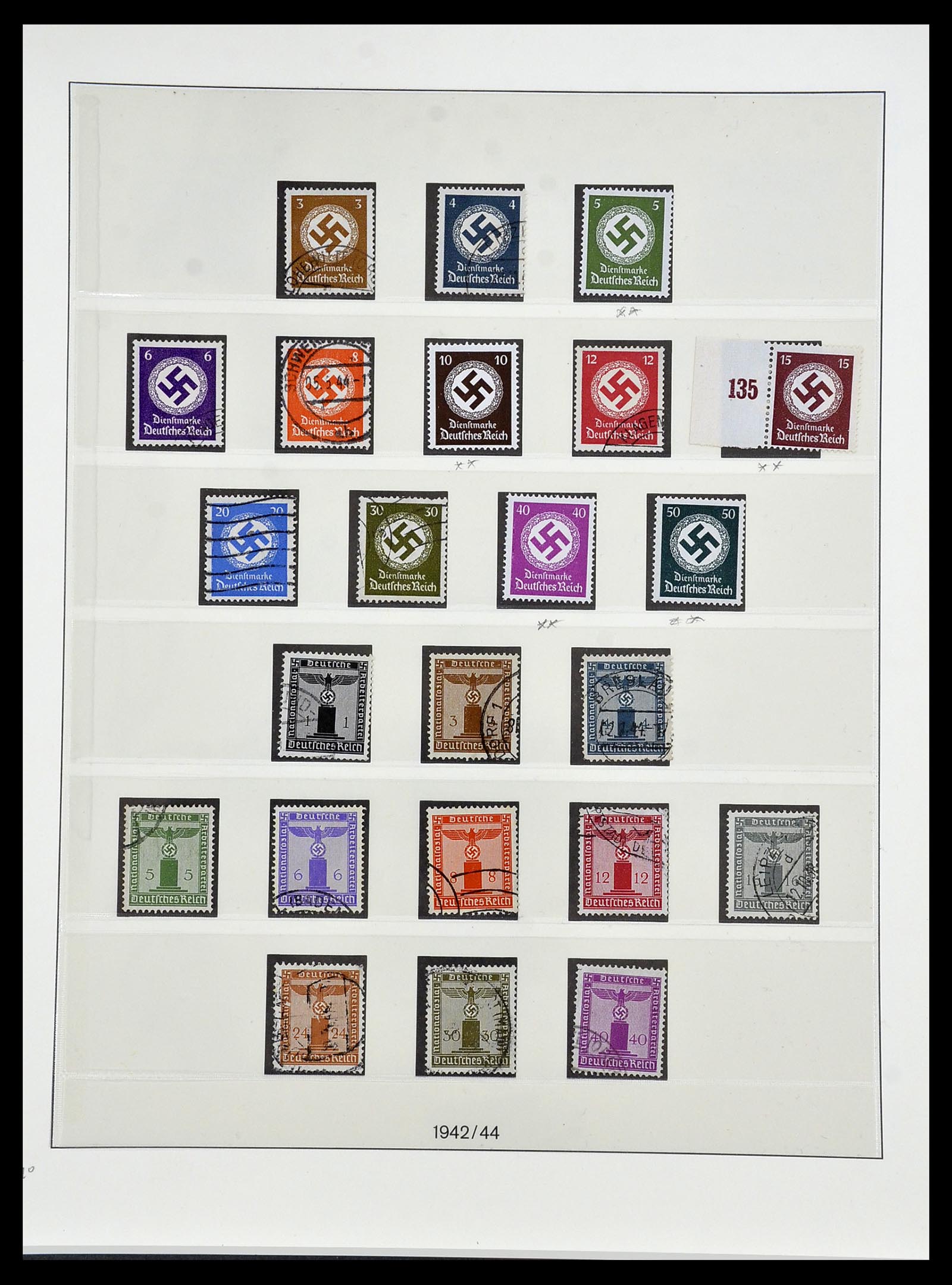34201 037 - Stamp collection 34201 German Reich 1933-1945.