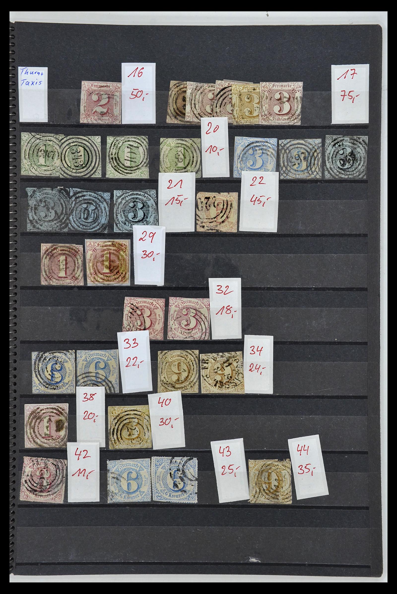 34202 001 - Postzegelverzameling 34202 Oud Duitse Staten 1851-1920.