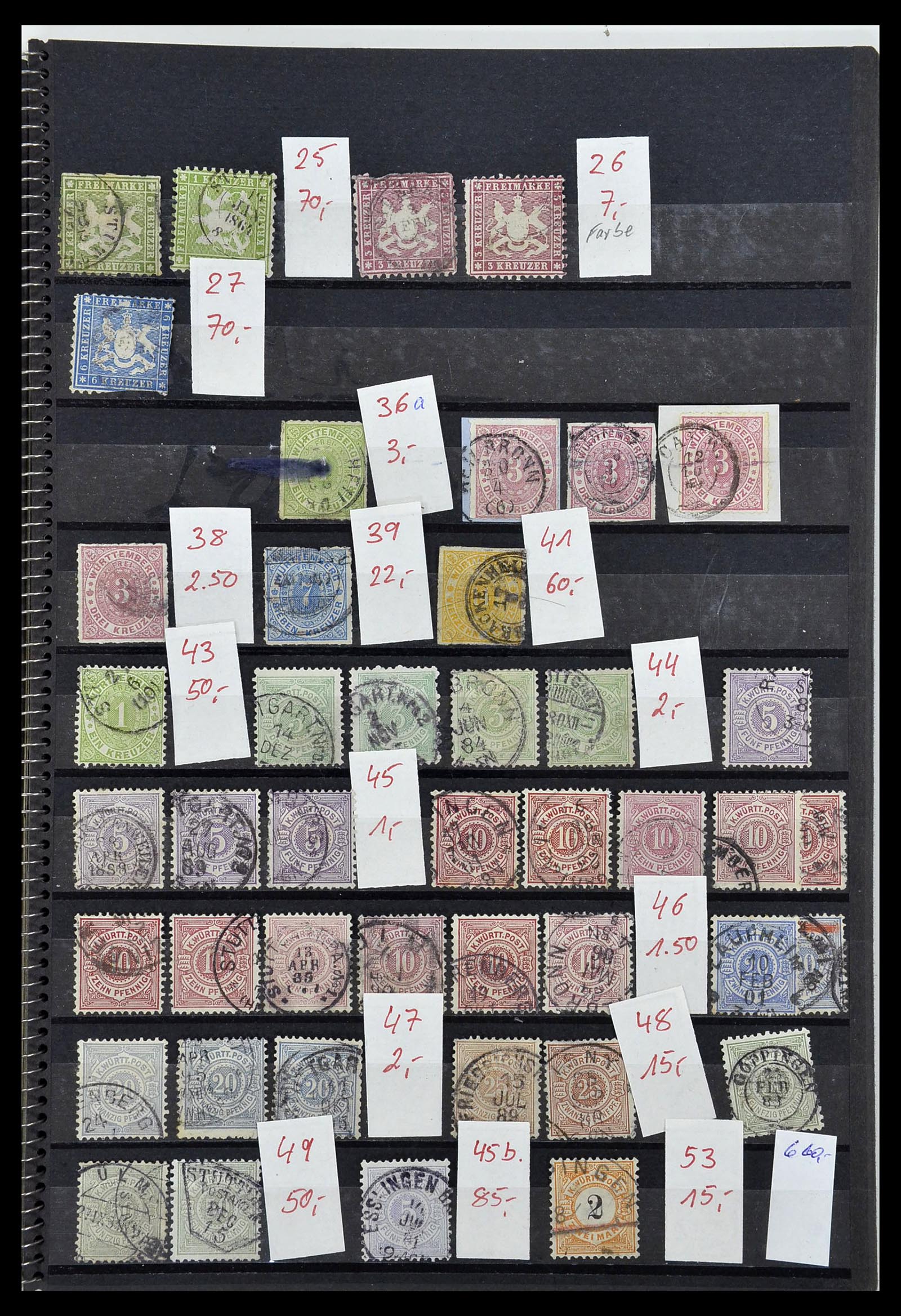 34202 003 - Postzegelverzameling 34202 Oud Duitse Staten 1851-1920.