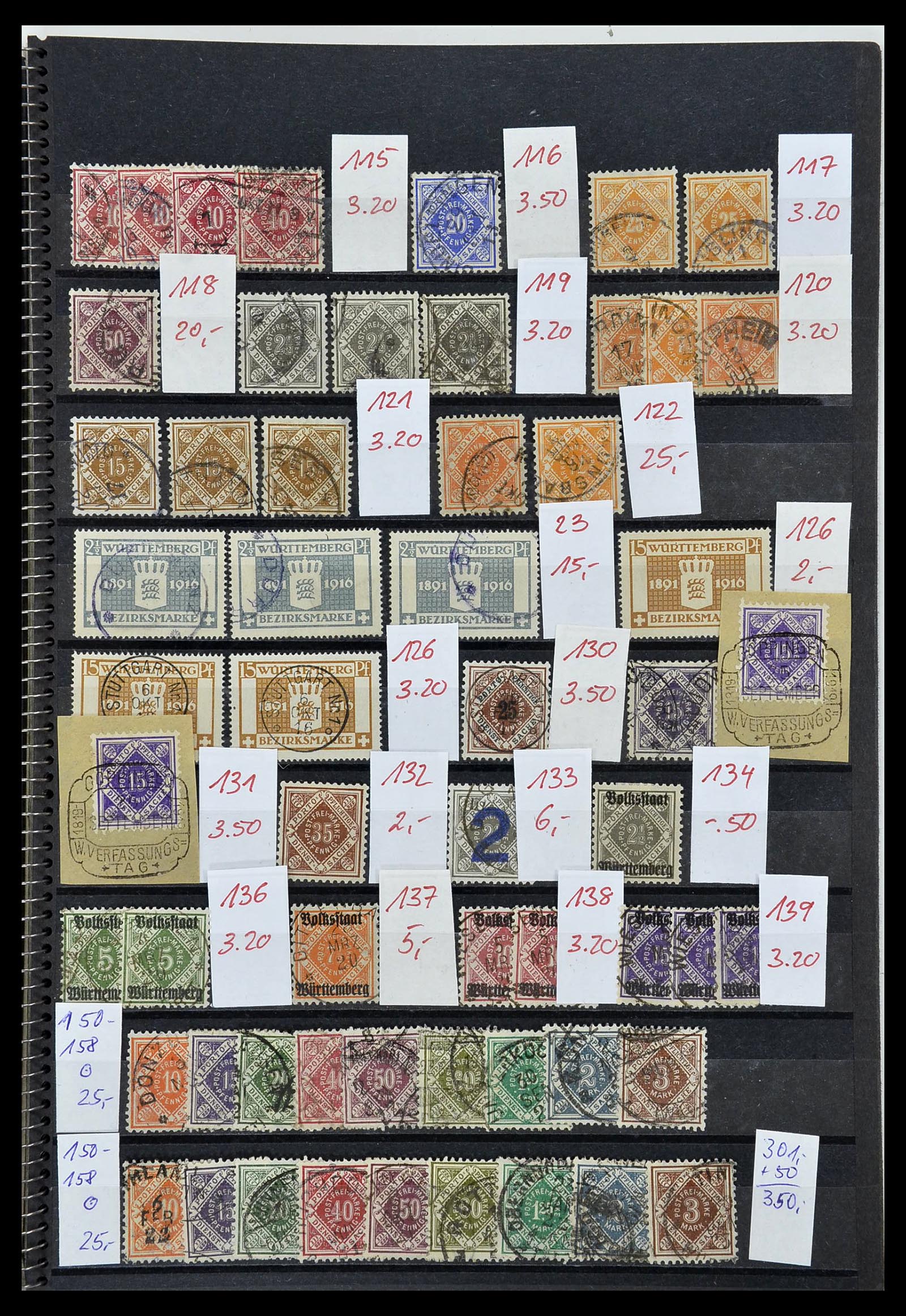 34202 005 - Postzegelverzameling 34202 Oud Duitse Staten 1851-1920.