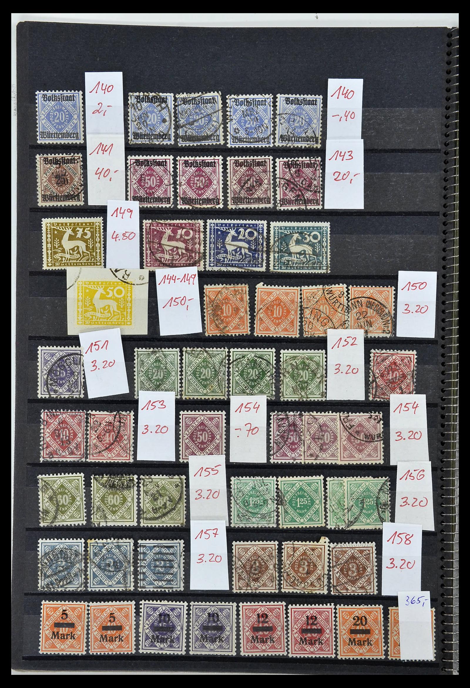 34202 007 - Postzegelverzameling 34202 Oud Duitse Staten 1851-1920.