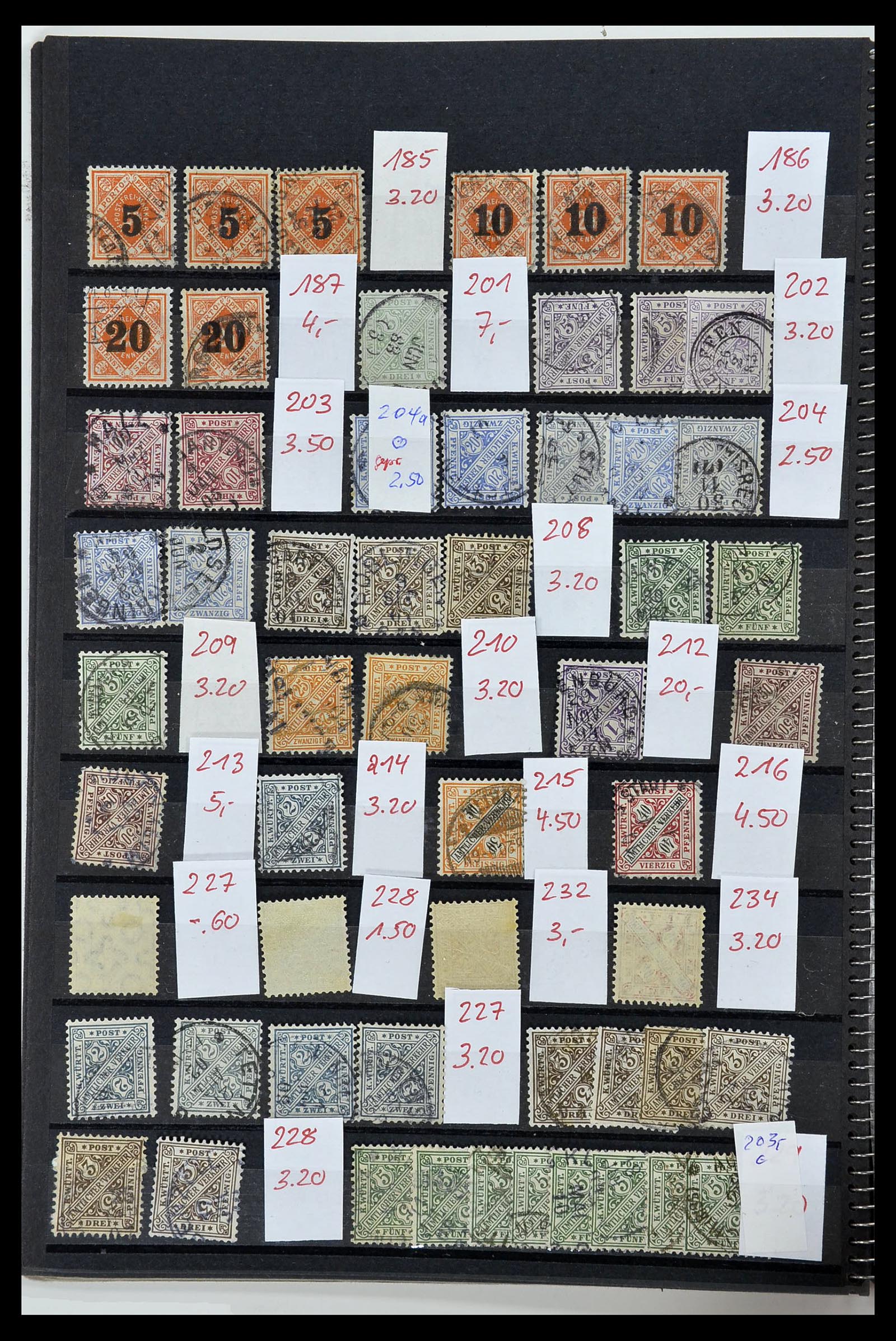 34202 008 - Postzegelverzameling 34202 Oud Duitse Staten 1851-1920.