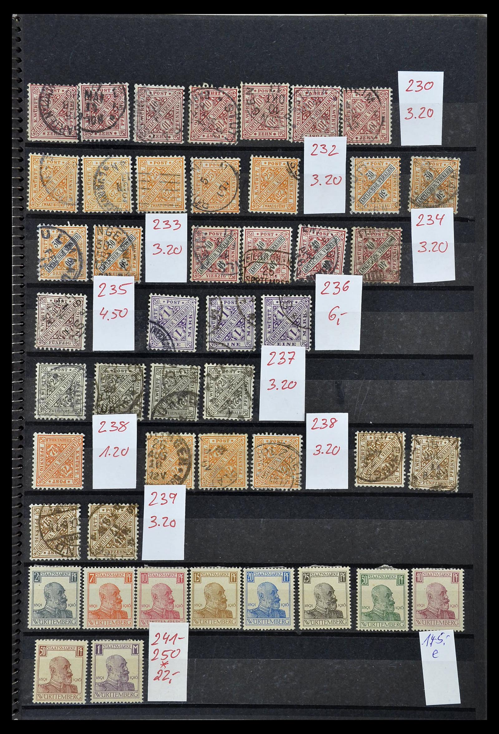 34202 009 - Postzegelverzameling 34202 Oud Duitse Staten 1851-1920.