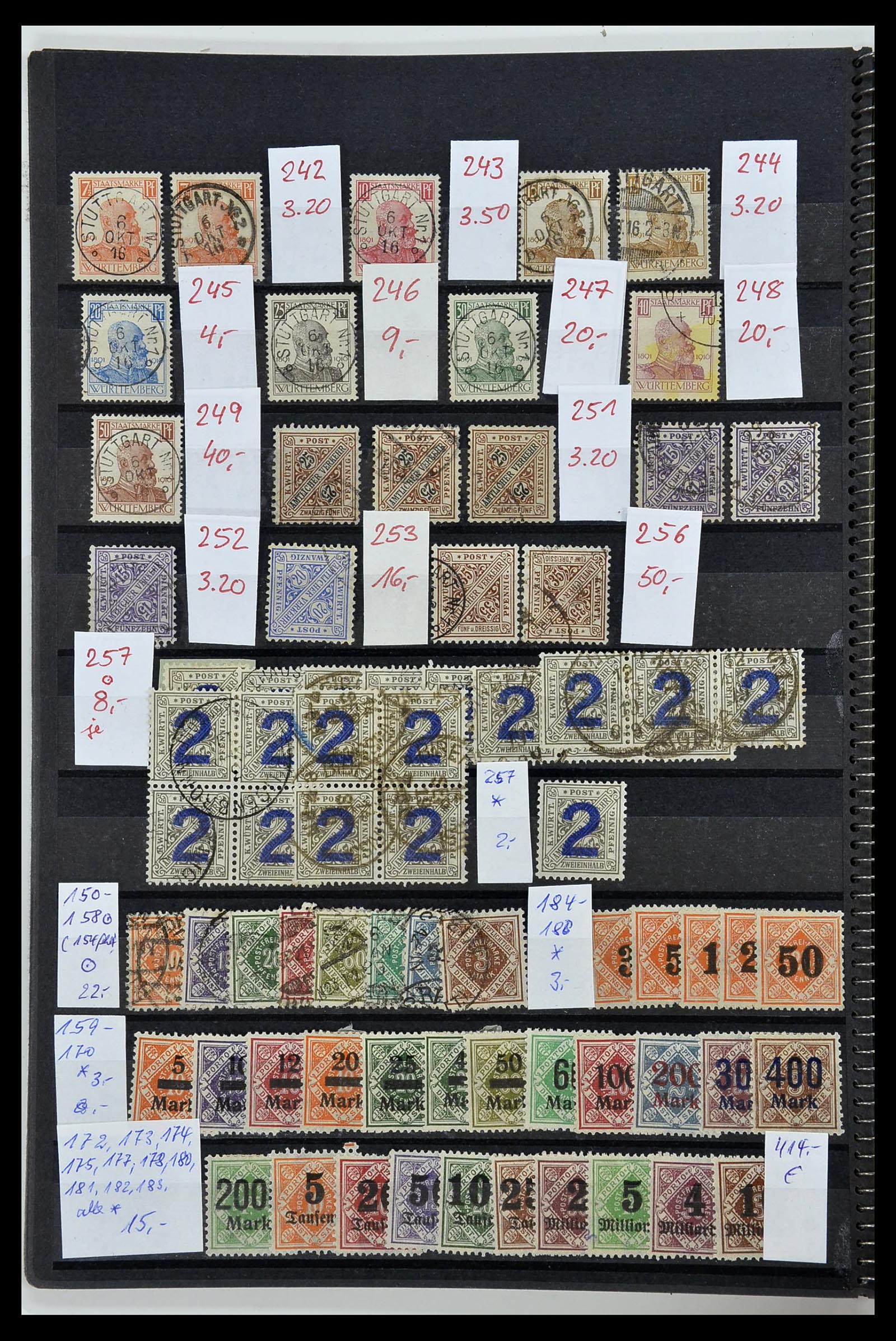 34202 010 - Postzegelverzameling 34202 Oud Duitse Staten 1851-1920.