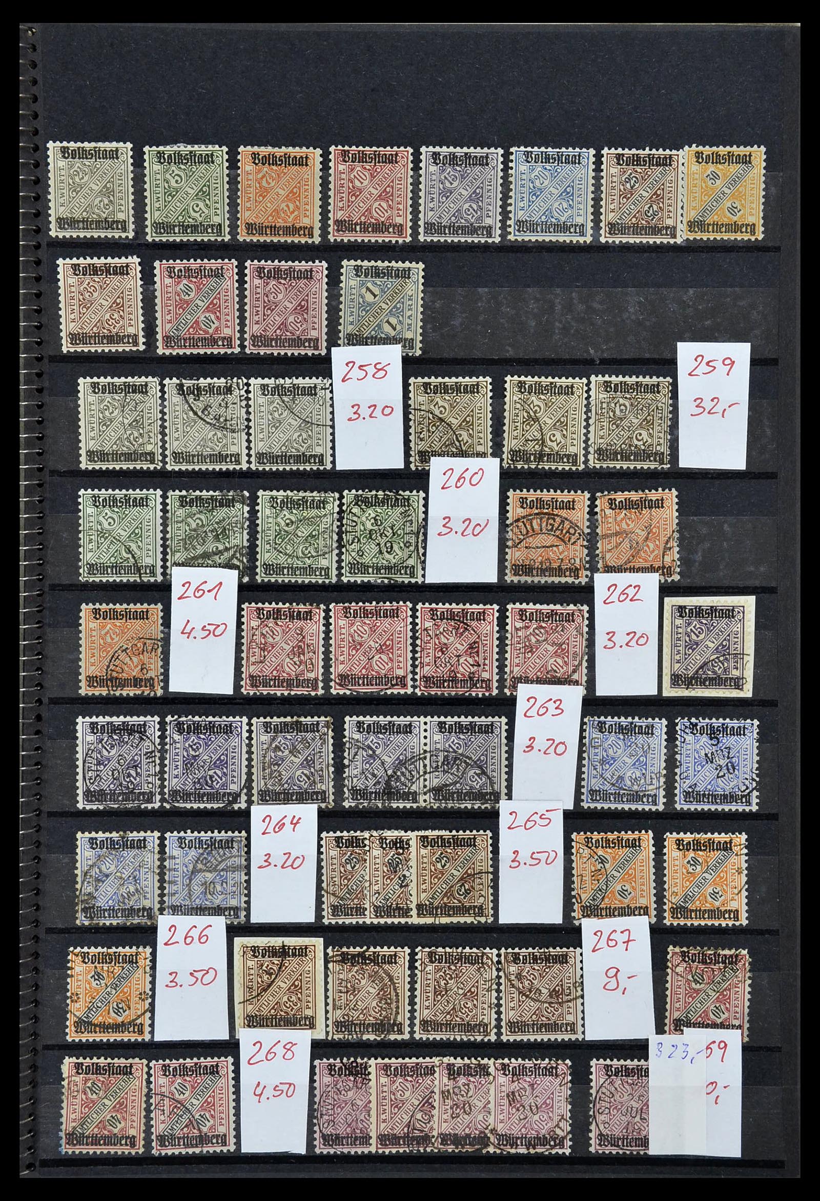 34202 011 - Stamp collection 34202 Old german States 1851-1920.
