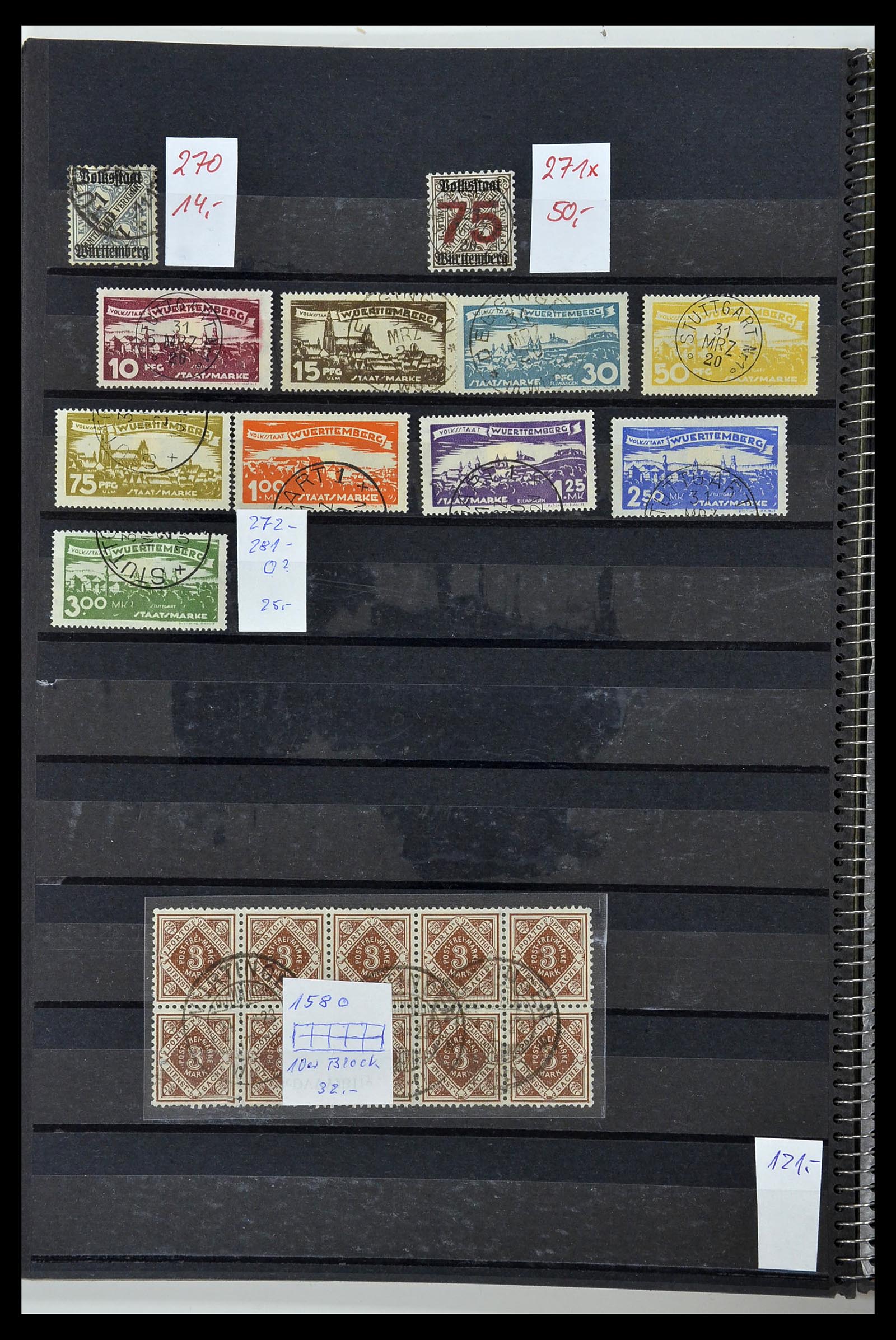 34202 013 - Postzegelverzameling 34202 Oud Duitse Staten 1851-1920.
