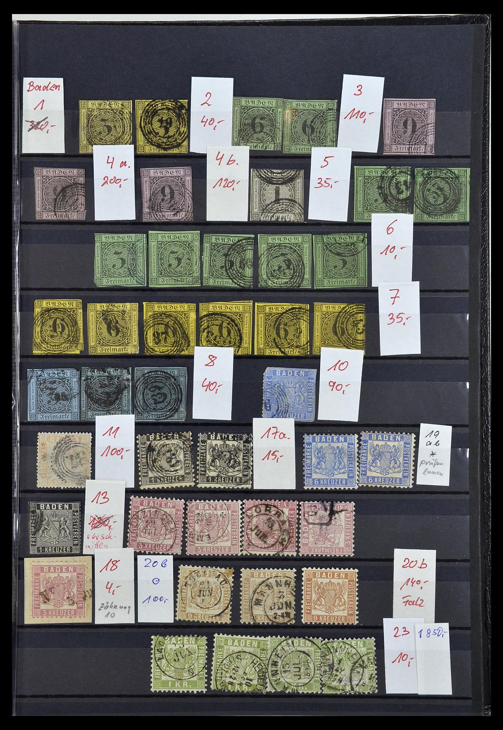 34202 015 - Postzegelverzameling 34202 Oud Duitse Staten 1851-1920.
