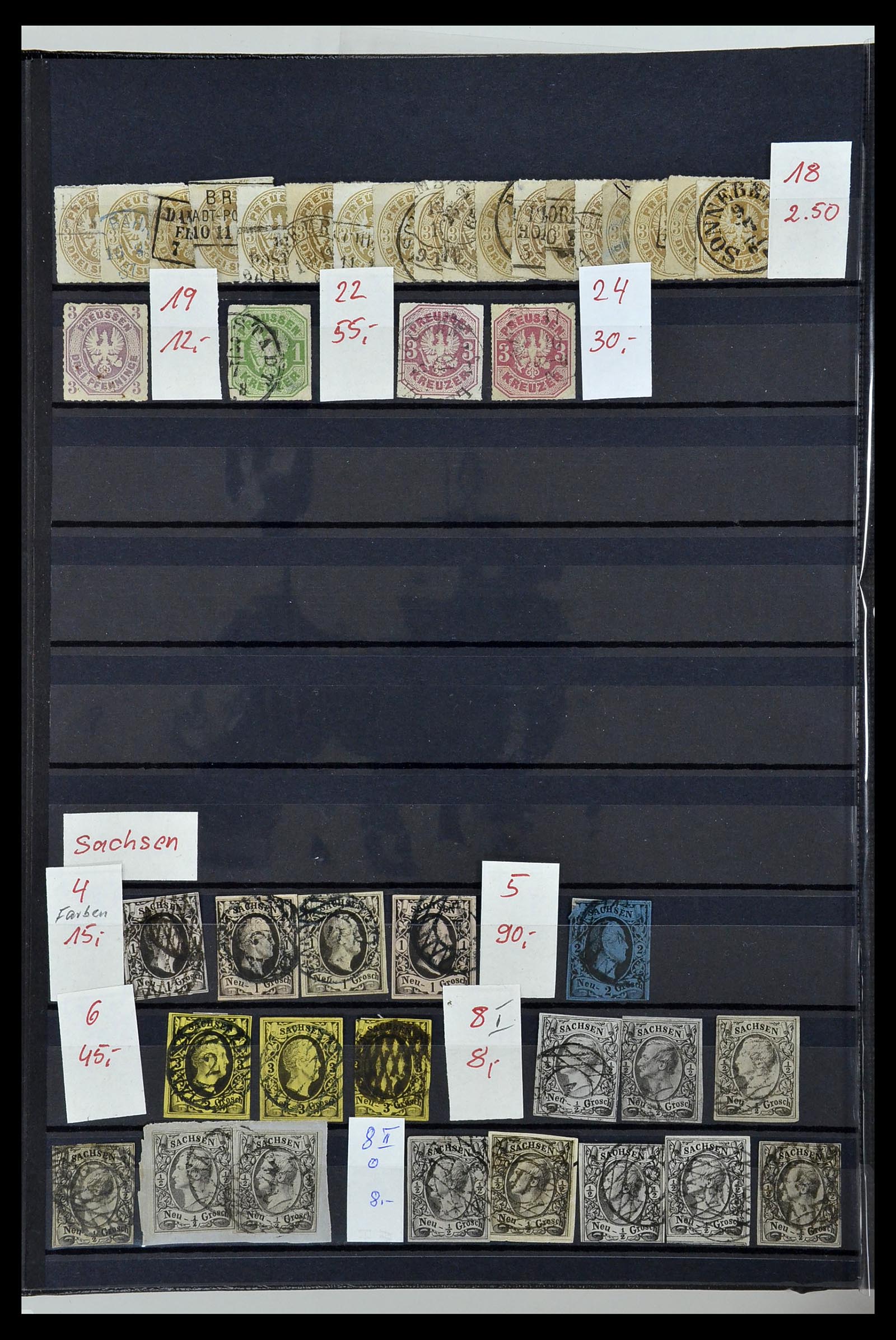 34202 028 - Postzegelverzameling 34202 Oud Duitse Staten 1851-1920.