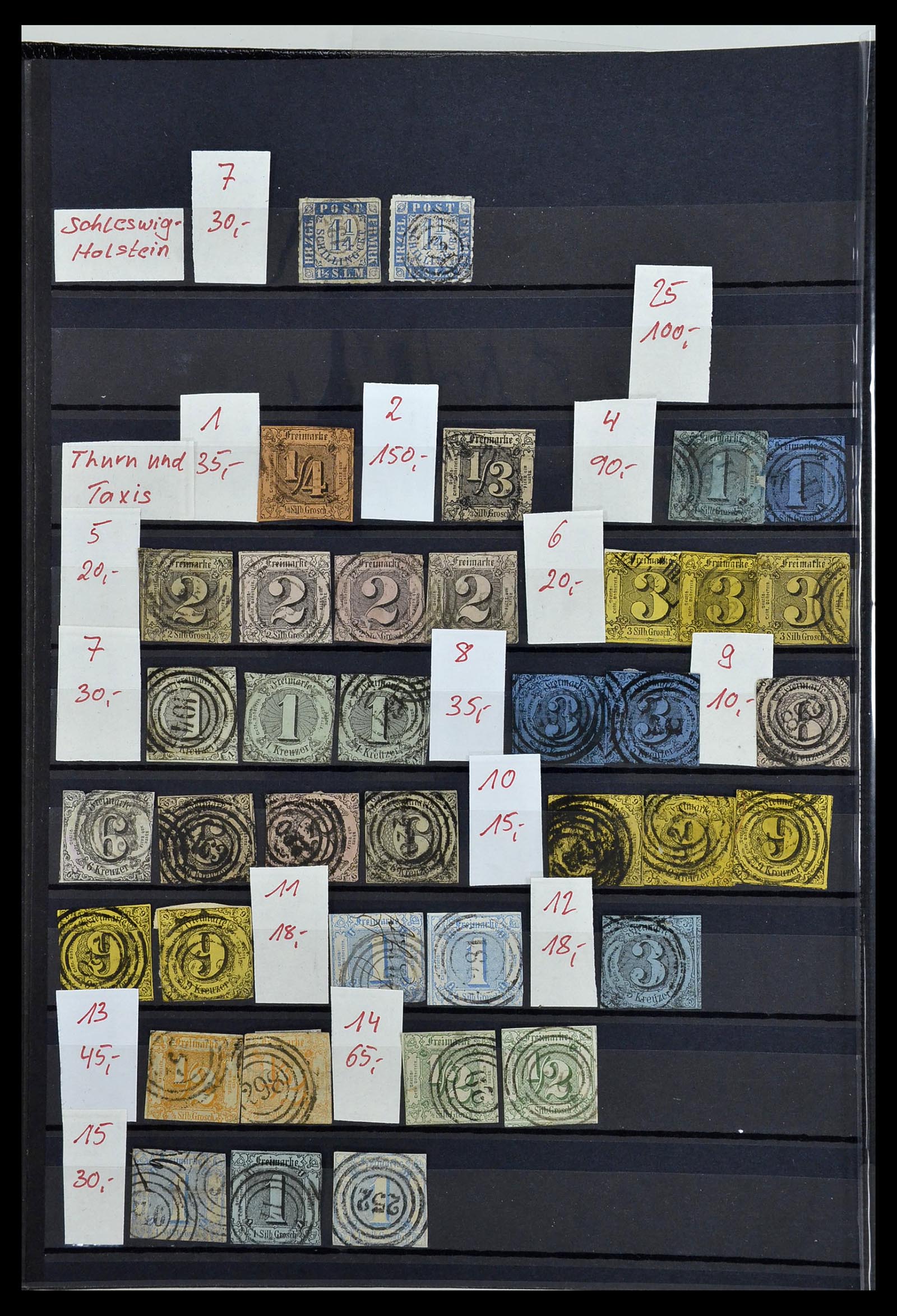 34202 030 - Postzegelverzameling 34202 Oud Duitse Staten 1851-1920.