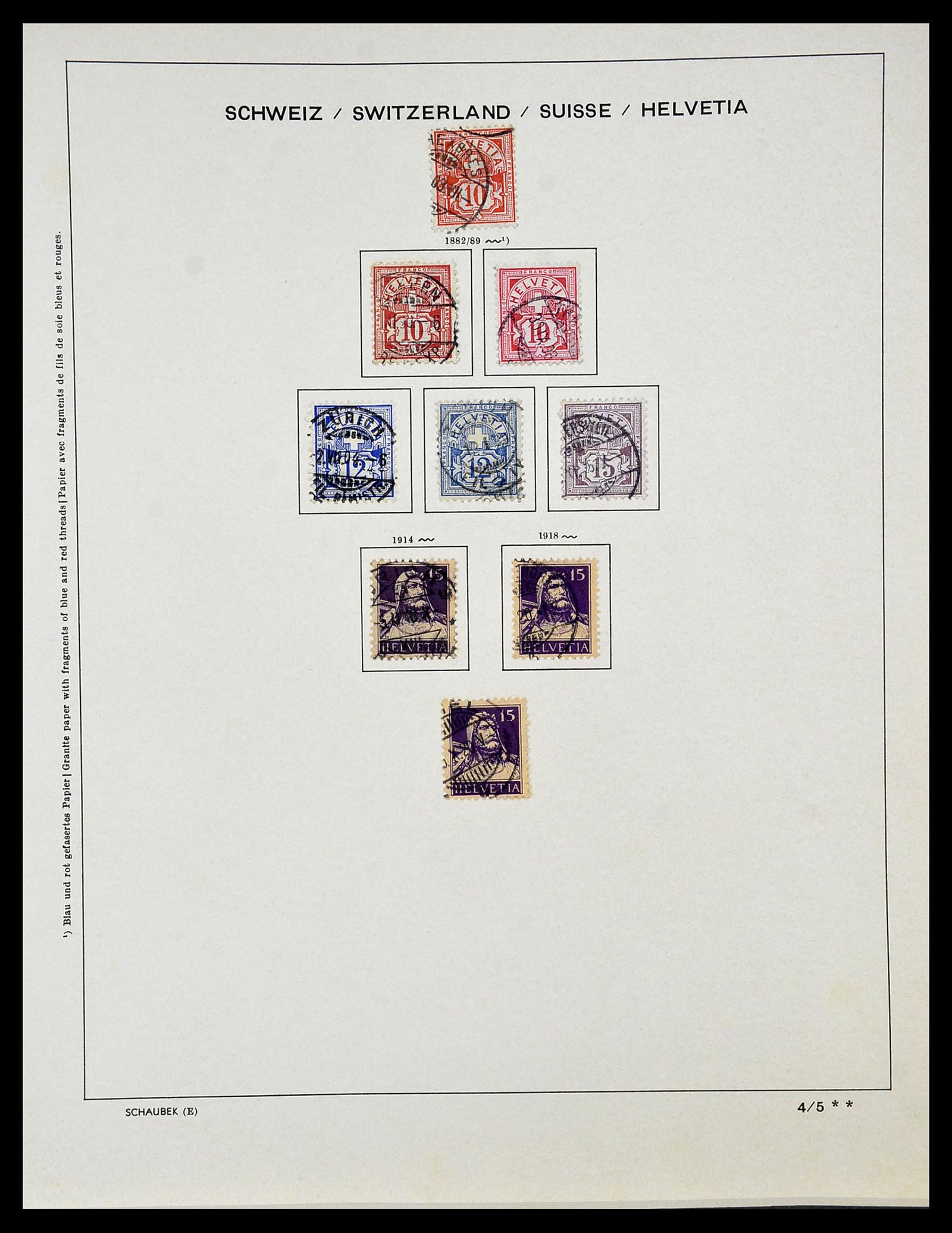 34204 006 - Stamp collection 34204 Switzerland 1862-2001.