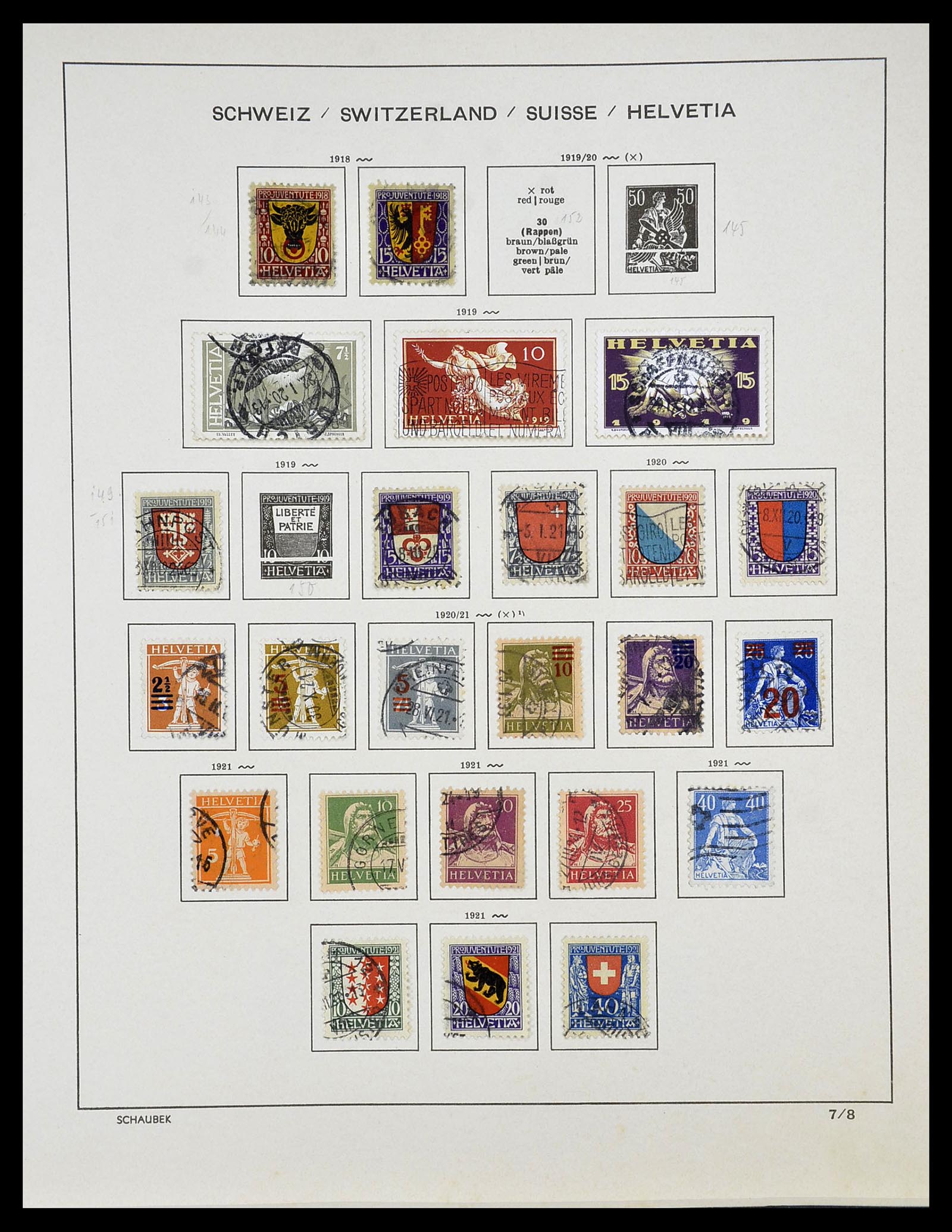 34204 009 - Stamp collection 34204 Switzerland 1862-2001.