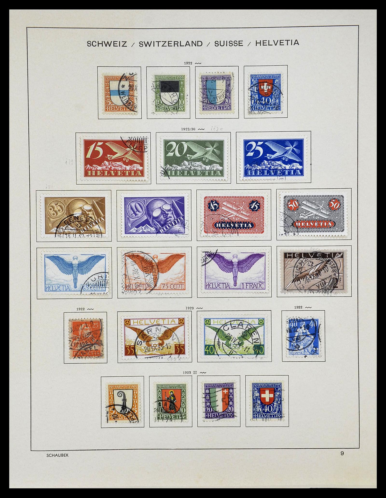 34204 010 - Postzegelverzameling 34204 Zwitserland 1862-2001.