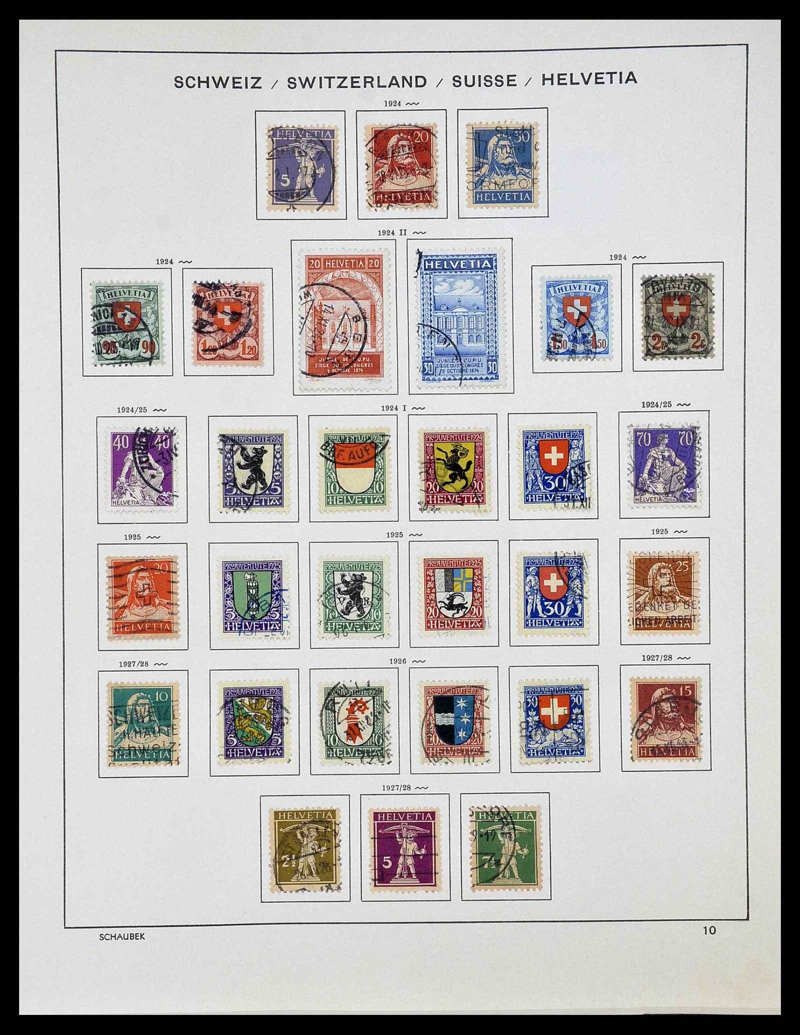34204 011 - Postzegelverzameling 34204 Zwitserland 1862-2001.