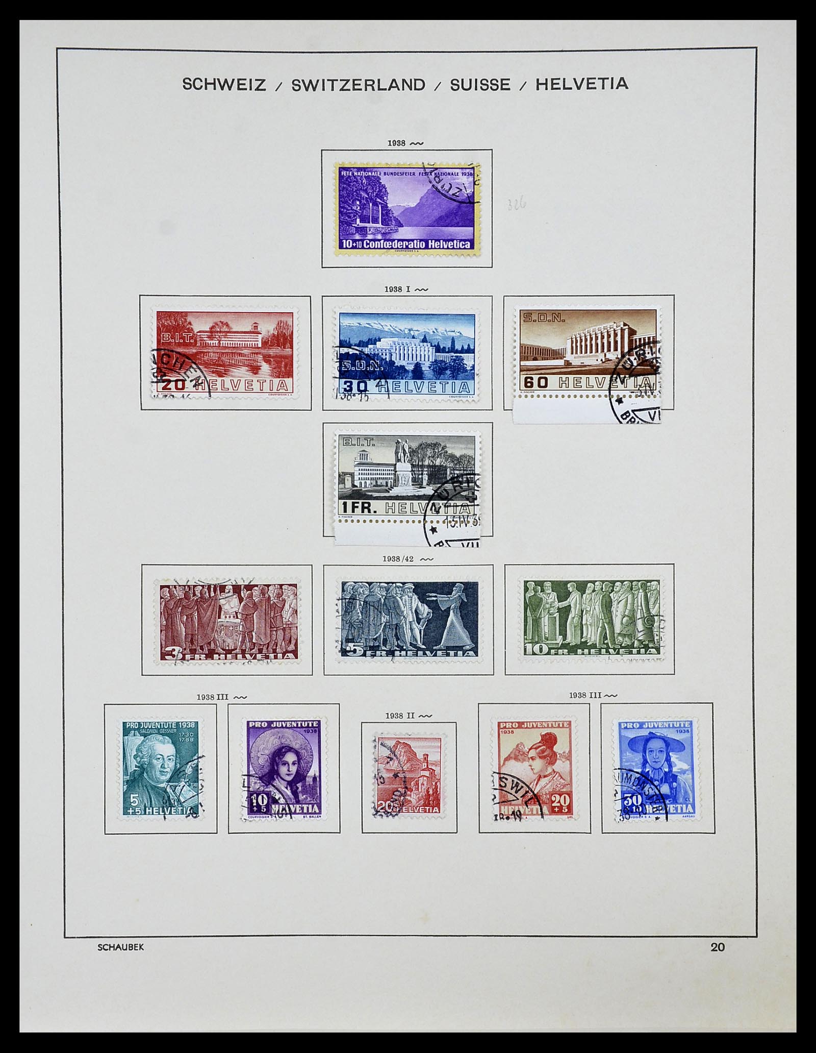 34204 018 - Postzegelverzameling 34204 Zwitserland 1862-2001.