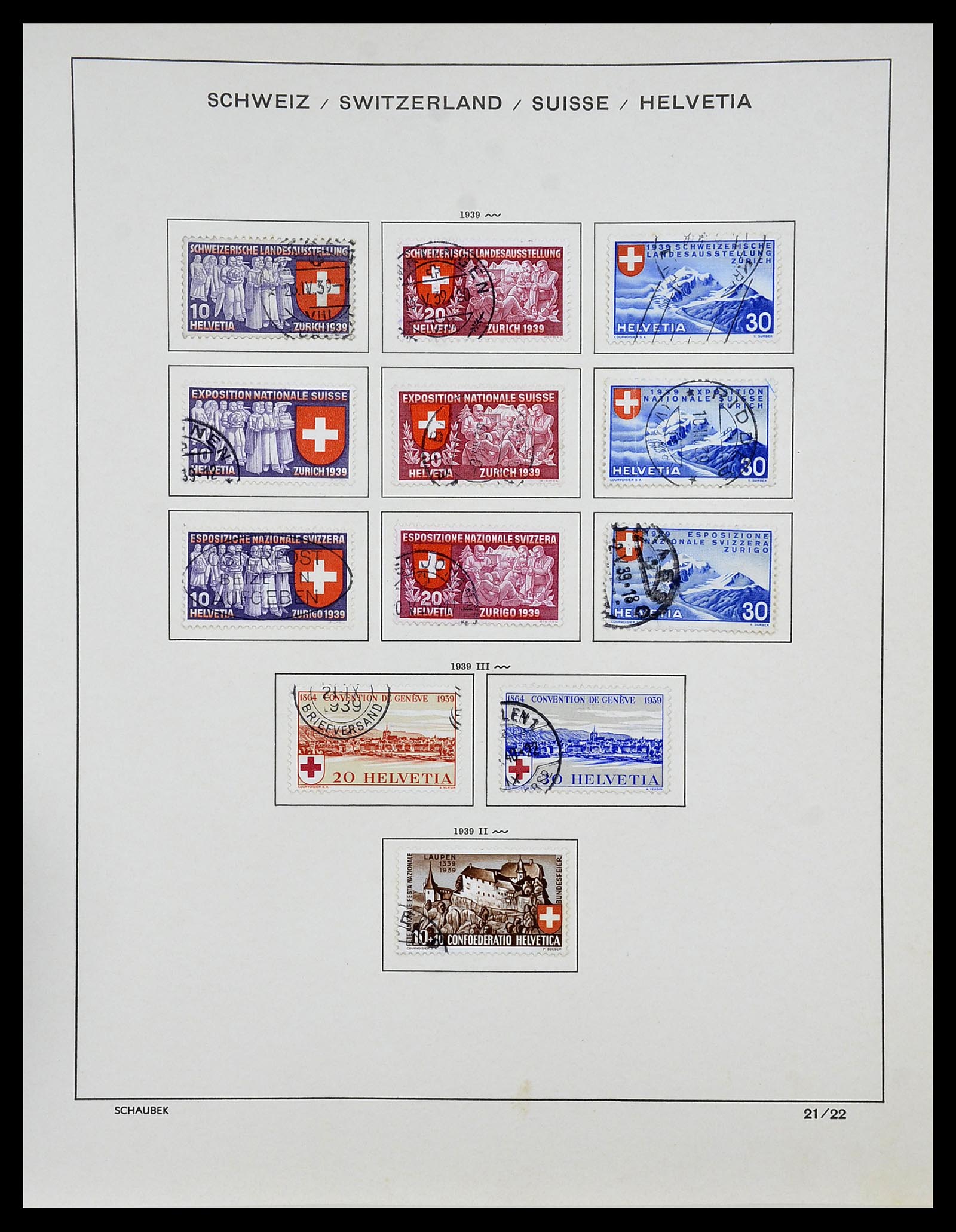 34204 019 - Postzegelverzameling 34204 Zwitserland 1862-2001.