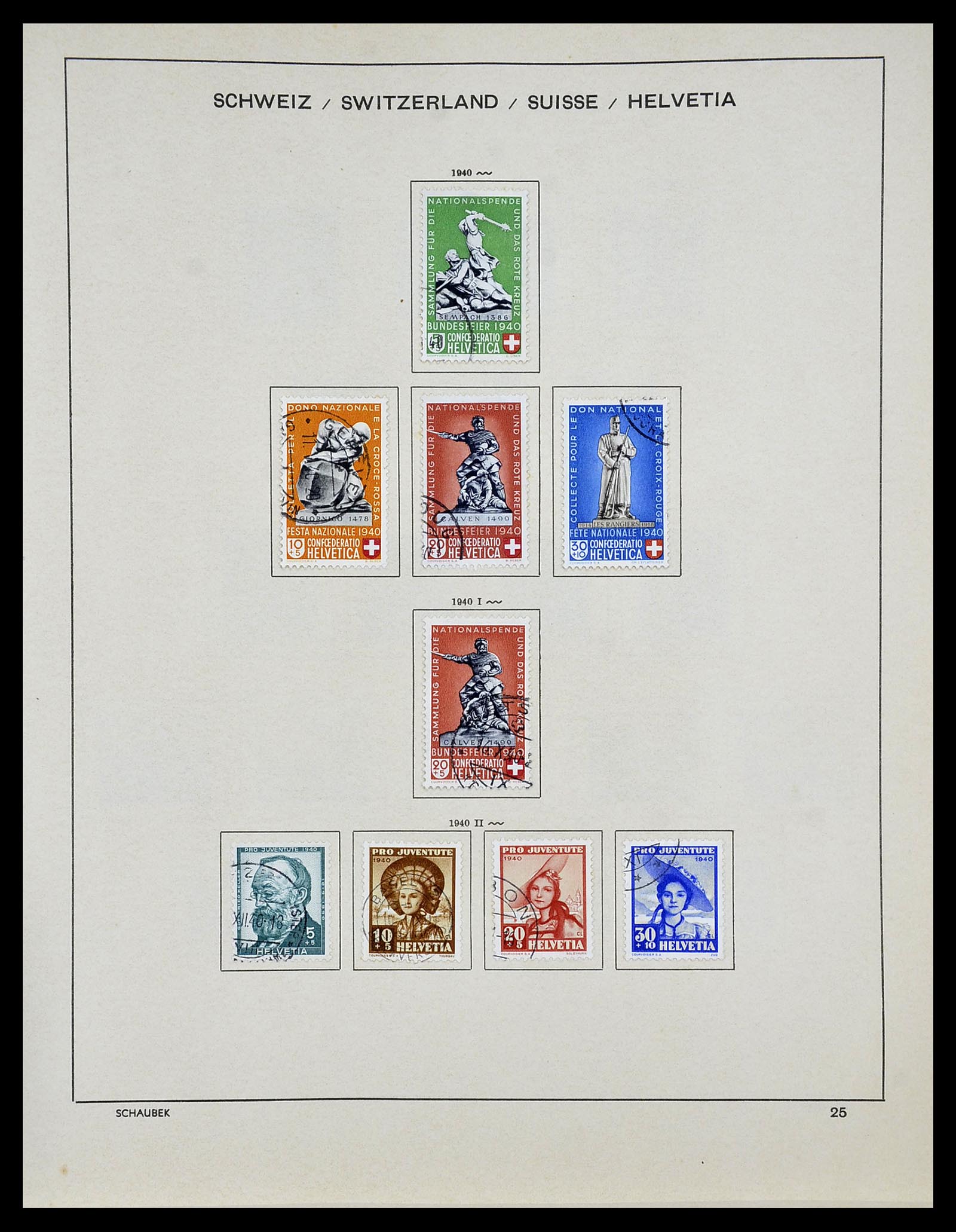 34204 022 - Postzegelverzameling 34204 Zwitserland 1862-2001.