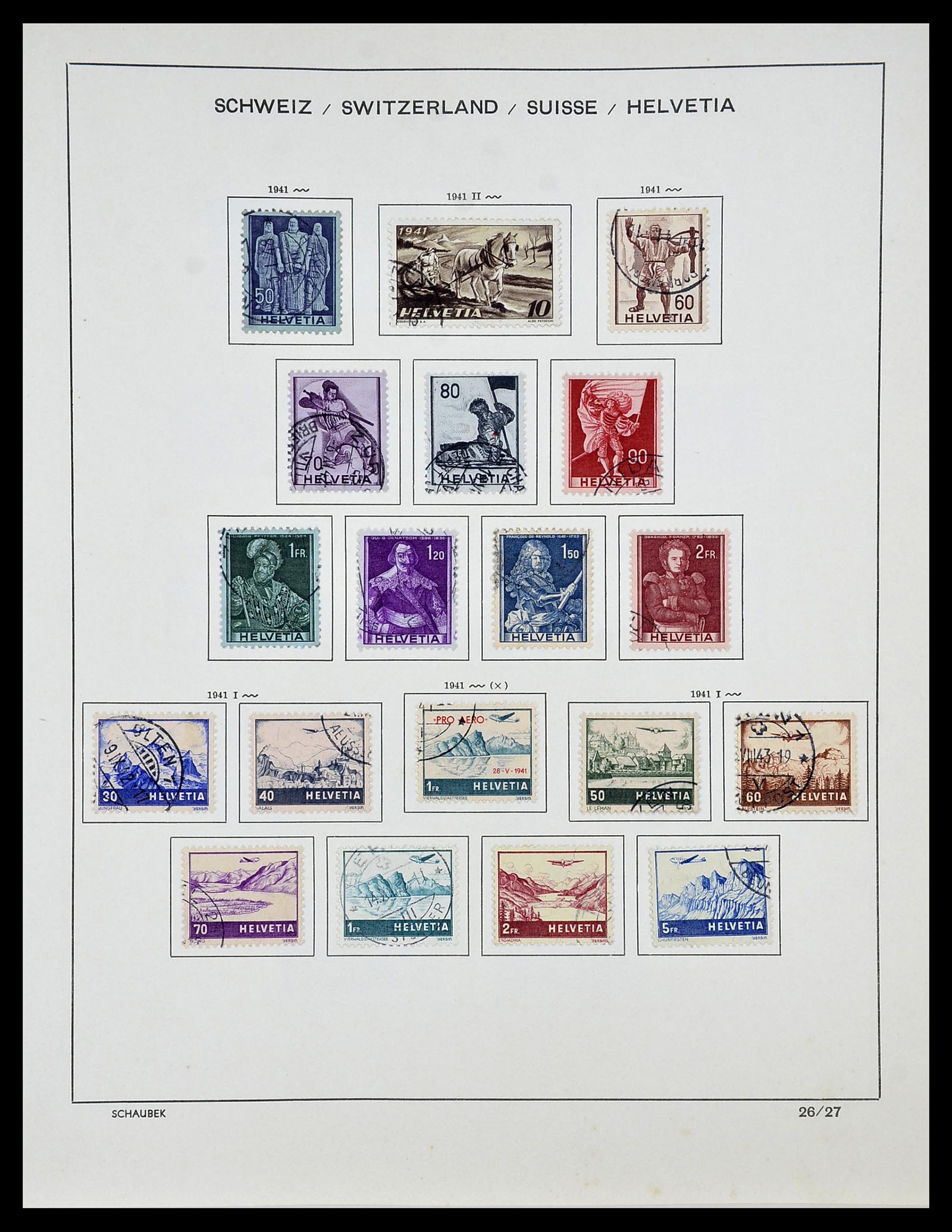 34204 023 - Postzegelverzameling 34204 Zwitserland 1862-2001.