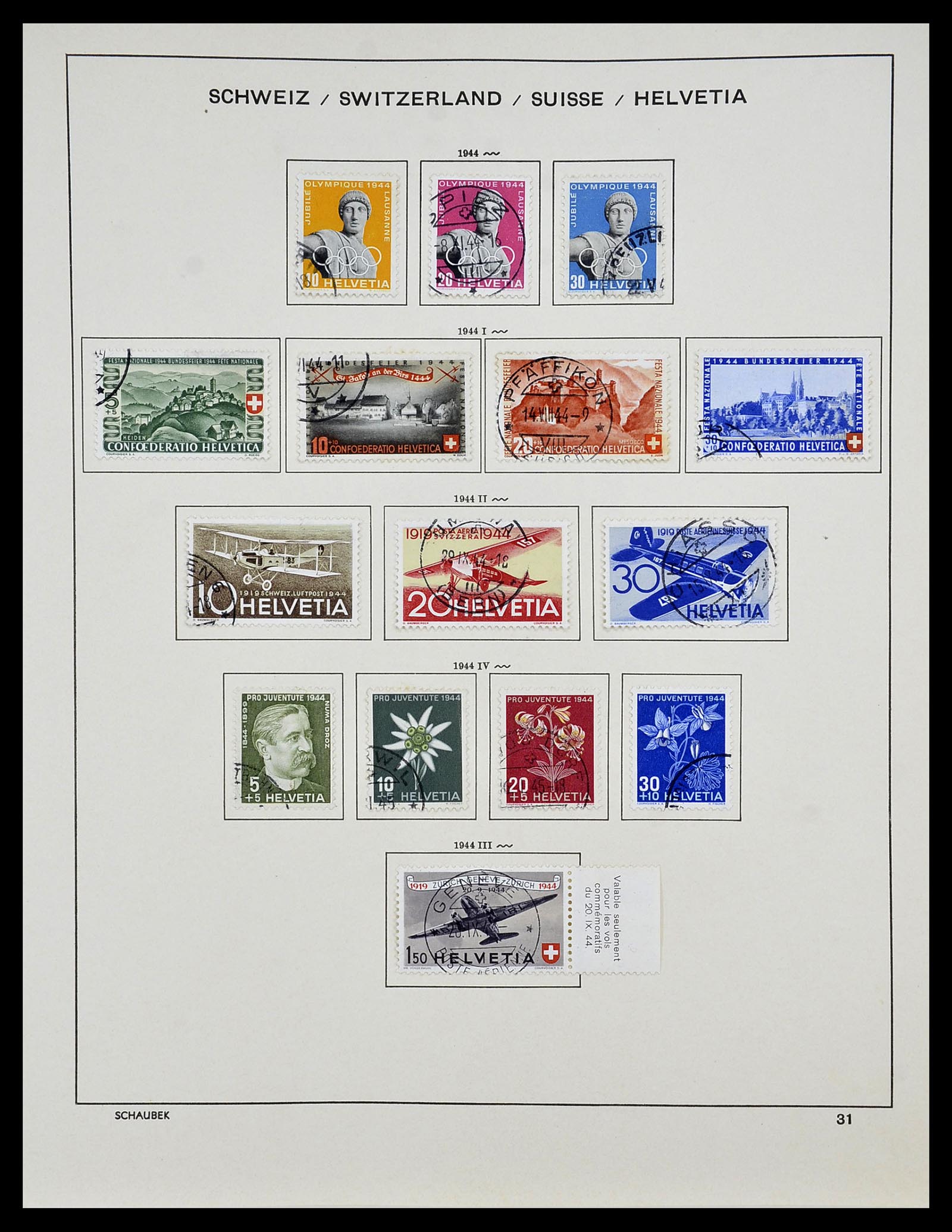 34204 026 - Stamp collection 34204 Switzerland 1862-2001.