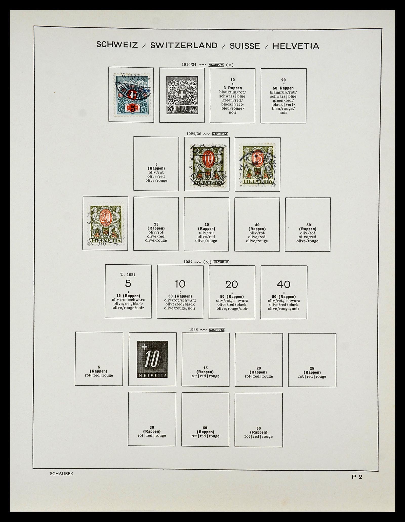 34204 039 - Stamp collection 34204 Switzerland 1862-2001.