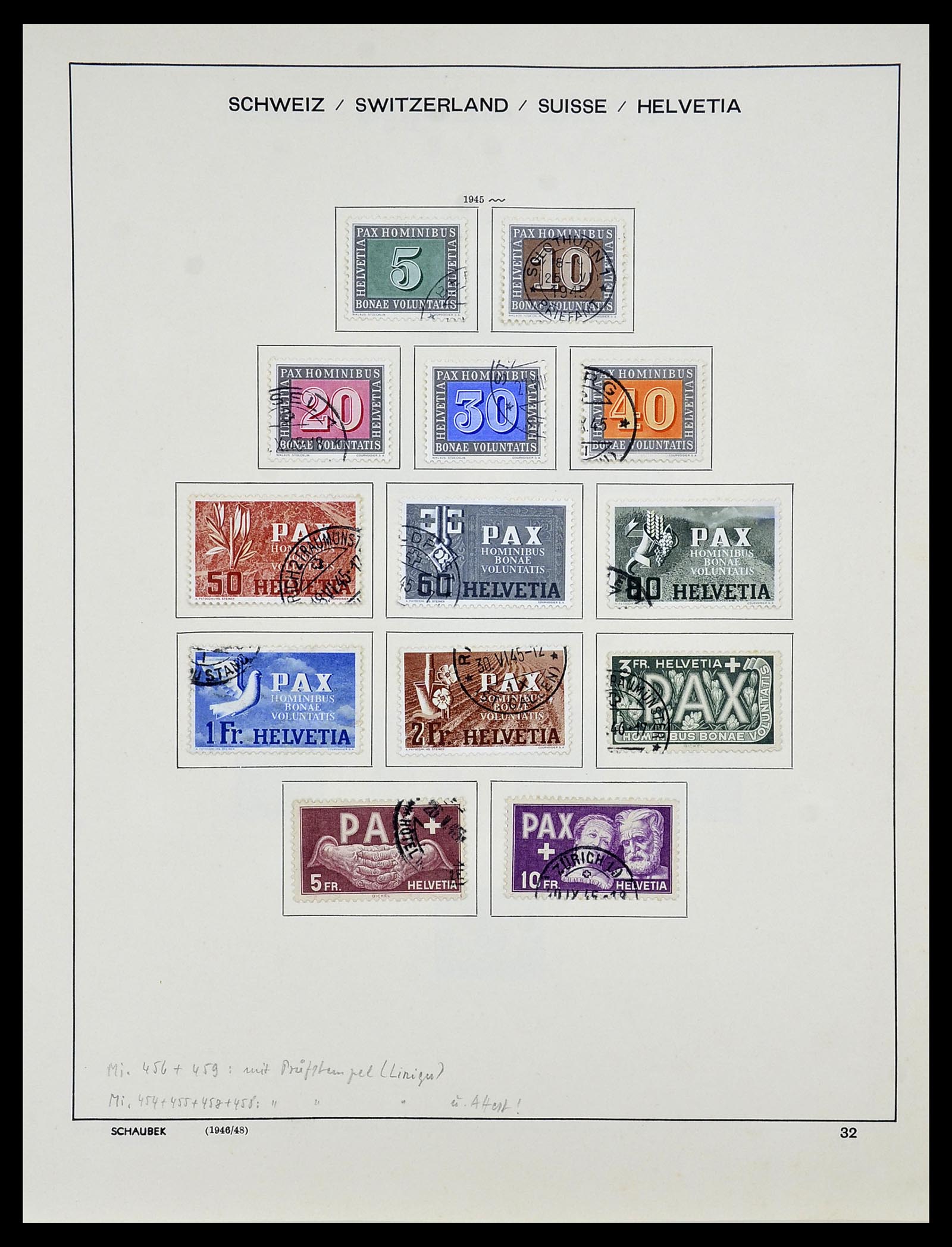 34204 041 - Stamp collection 34204 Switzerland 1862-2001.