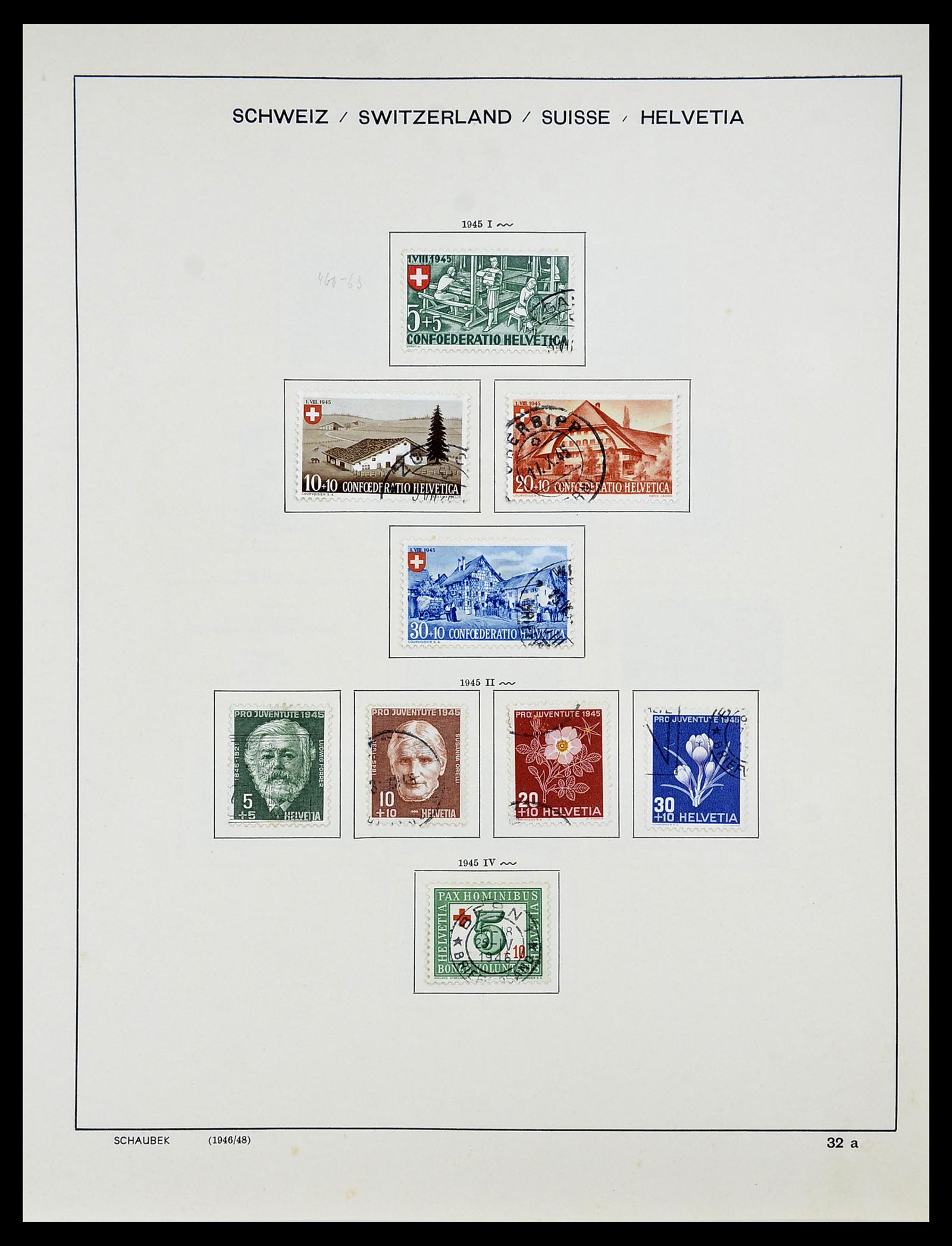 34204 042 - Stamp collection 34204 Switzerland 1862-2001.