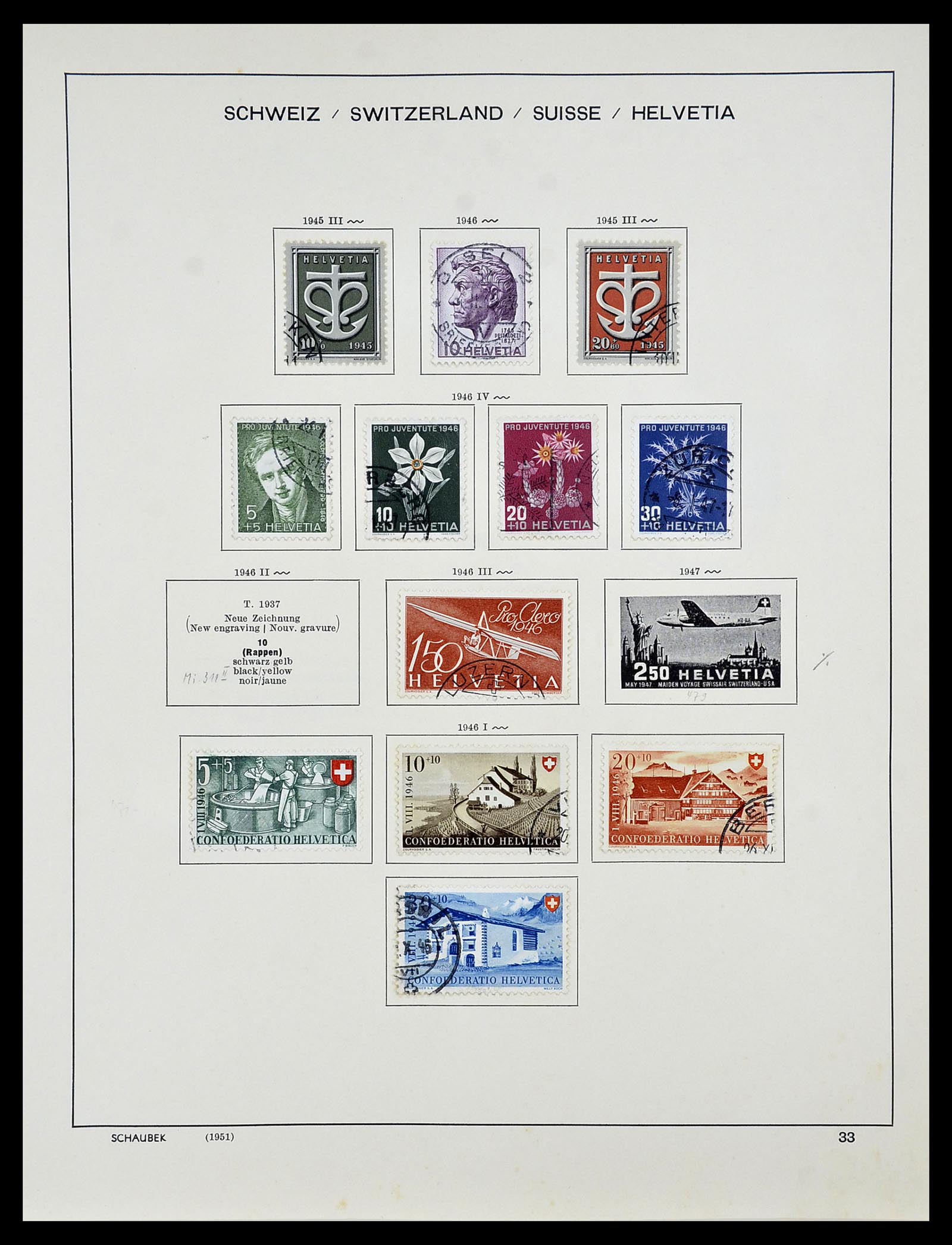 34204 043 - Stamp collection 34204 Switzerland 1862-2001.