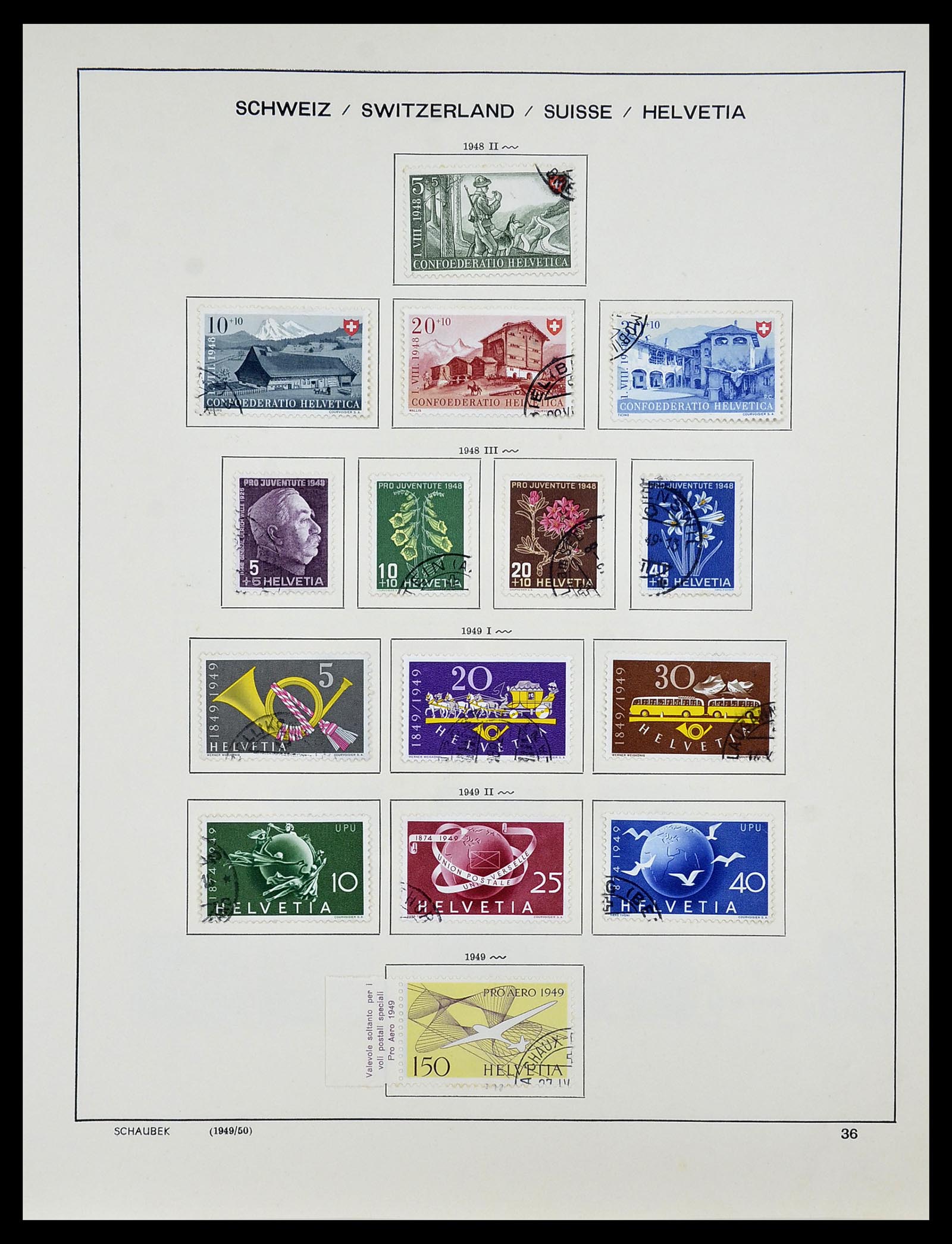 34204 047 - Postzegelverzameling 34204 Zwitserland 1862-2001.
