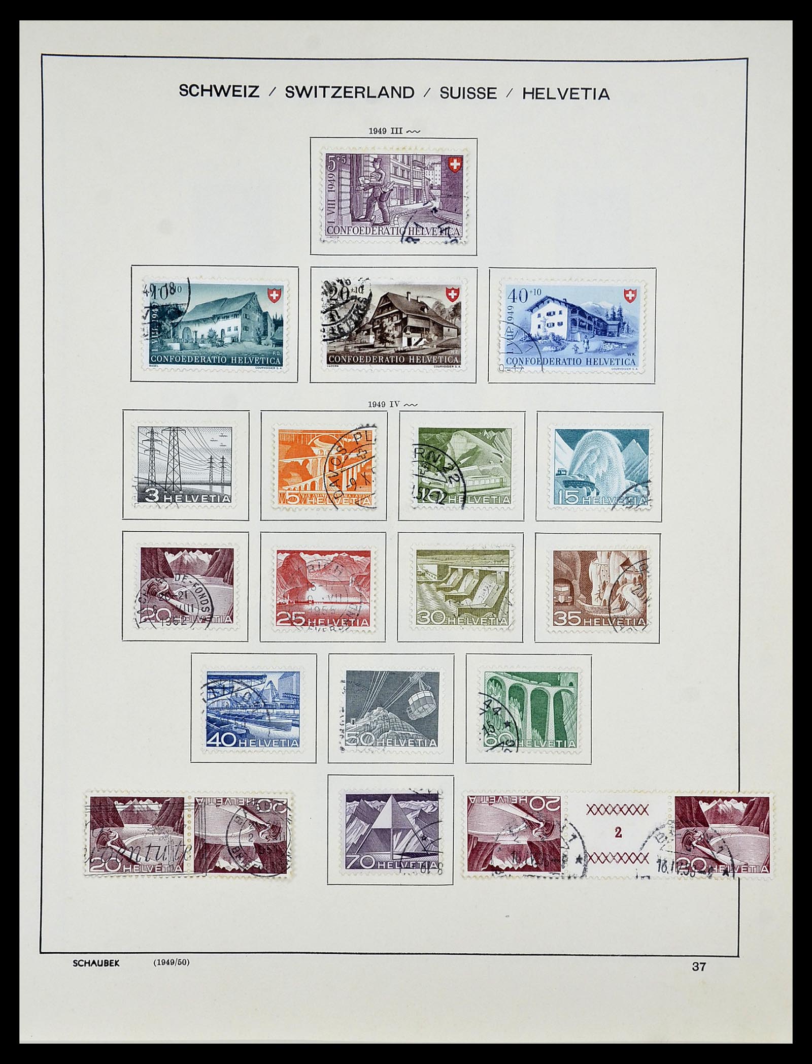 34204 048 - Stamp collection 34204 Switzerland 1862-2001.