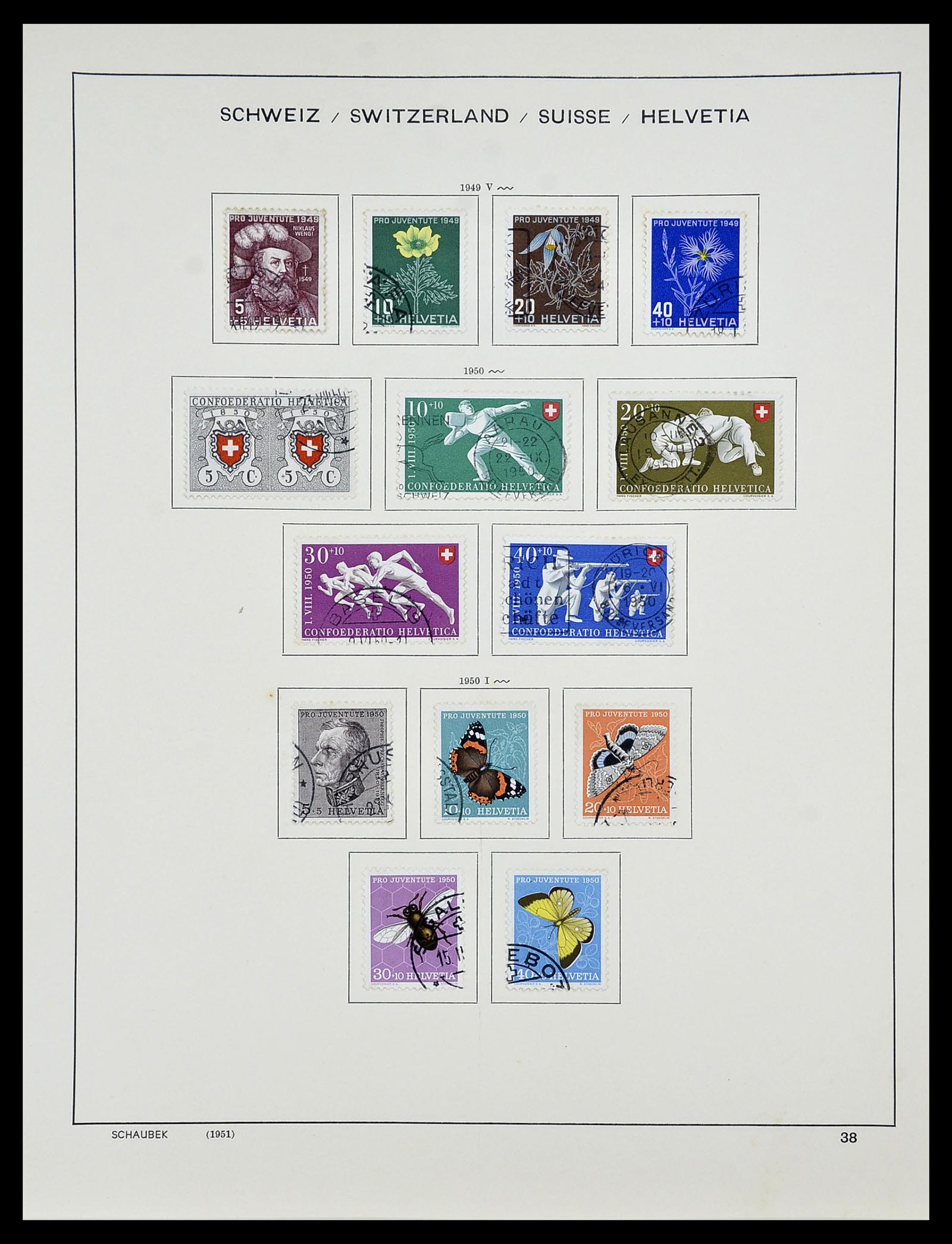 34204 049 - Postzegelverzameling 34204 Zwitserland 1862-2001.