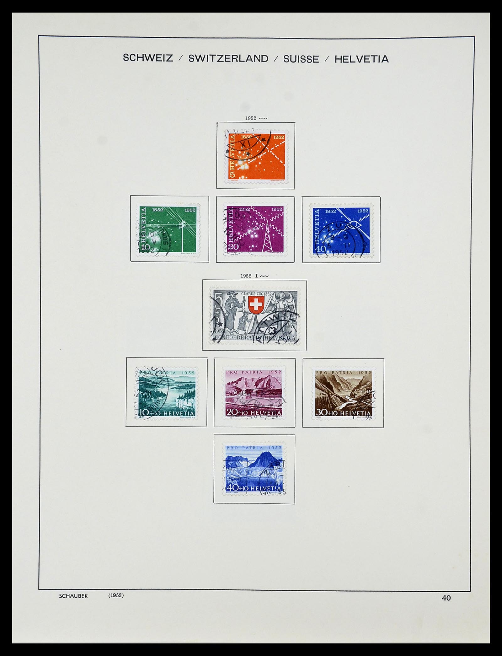 34204 051 - Postzegelverzameling 34204 Zwitserland 1862-2001.