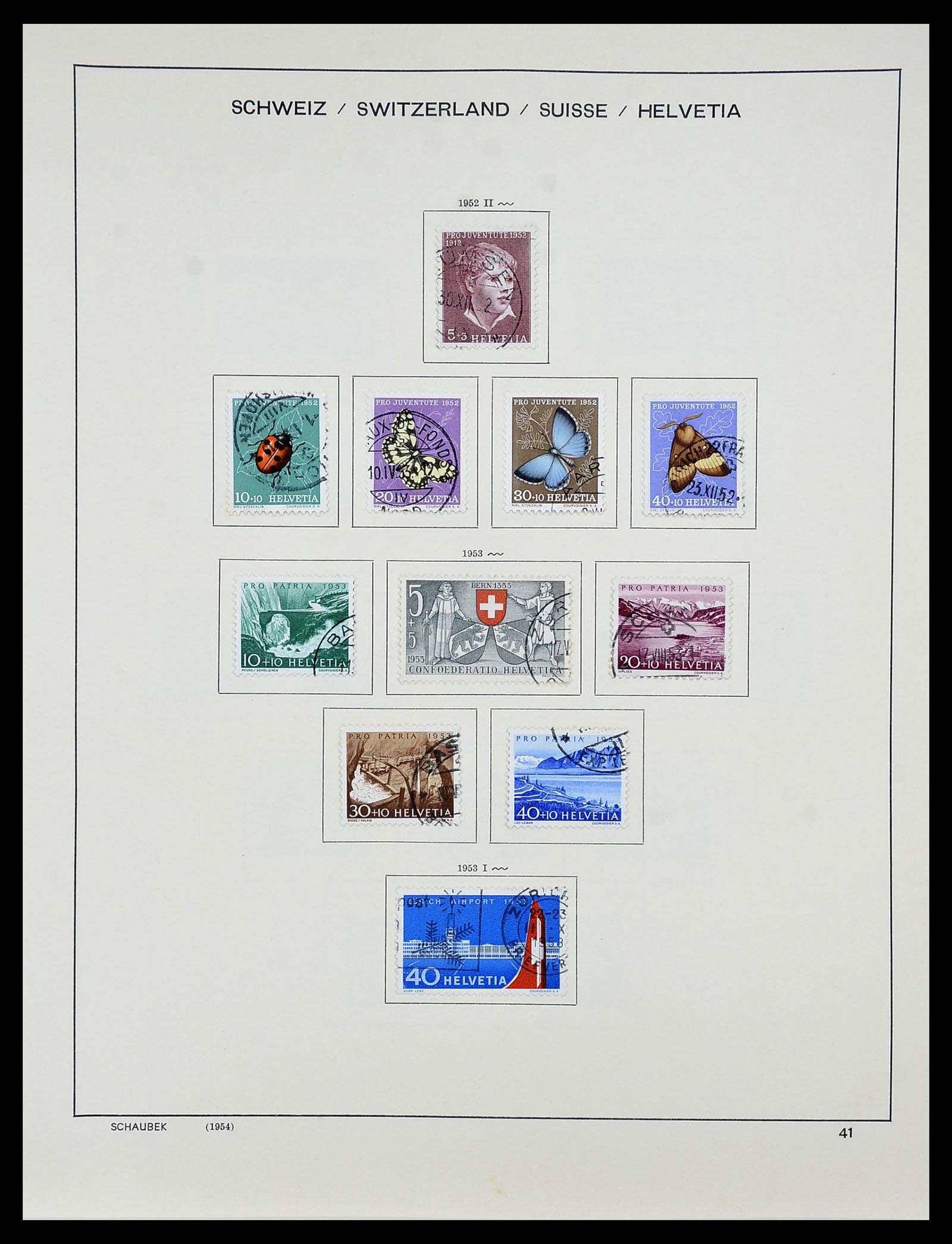 34204 052 - Postzegelverzameling 34204 Zwitserland 1862-2001.