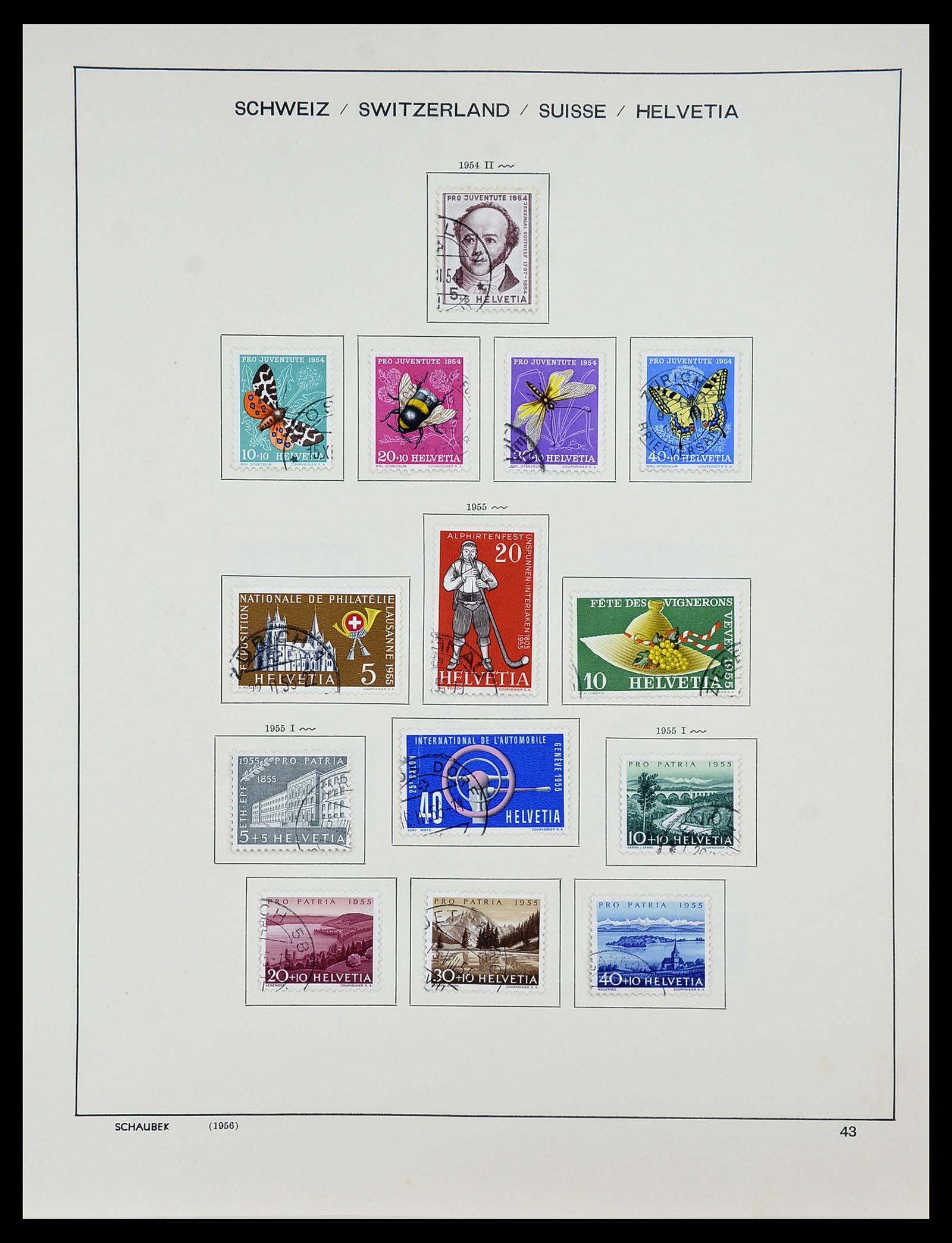 34204 054 - Postzegelverzameling 34204 Zwitserland 1862-2001.