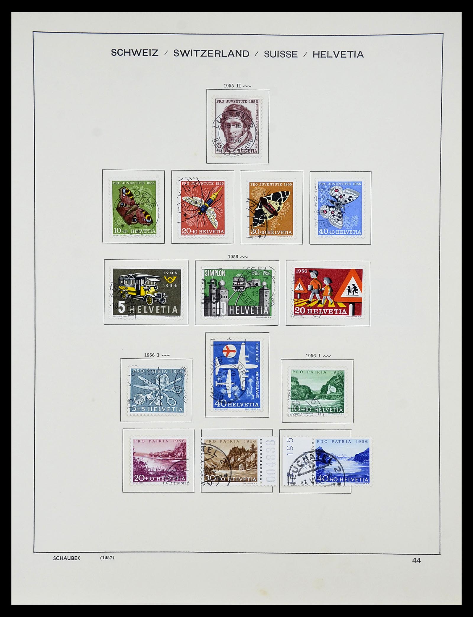 34204 055 - Postzegelverzameling 34204 Zwitserland 1862-2001.