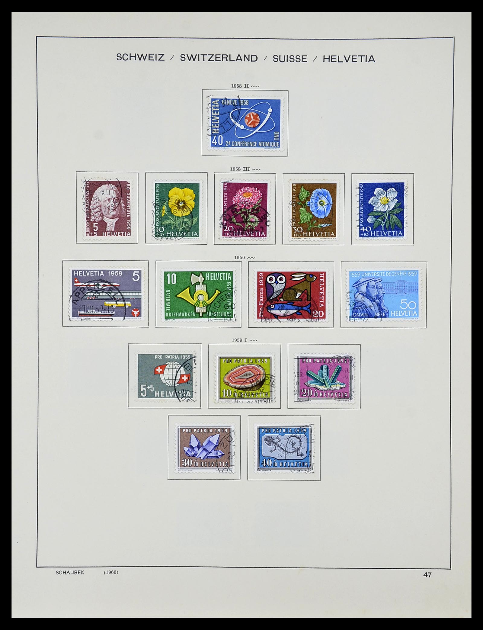 34204 058 - Stamp collection 34204 Switzerland 1862-2001.