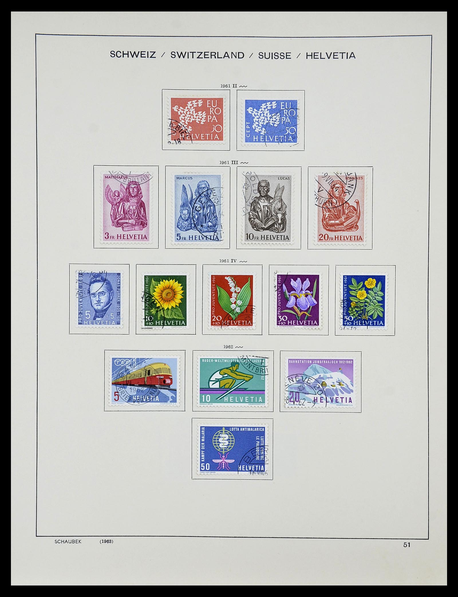 34204 062 - Postzegelverzameling 34204 Zwitserland 1862-2001.