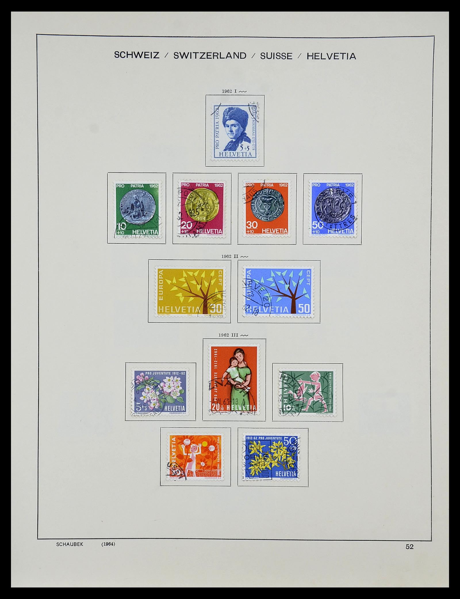 34204 063 - Postzegelverzameling 34204 Zwitserland 1862-2001.