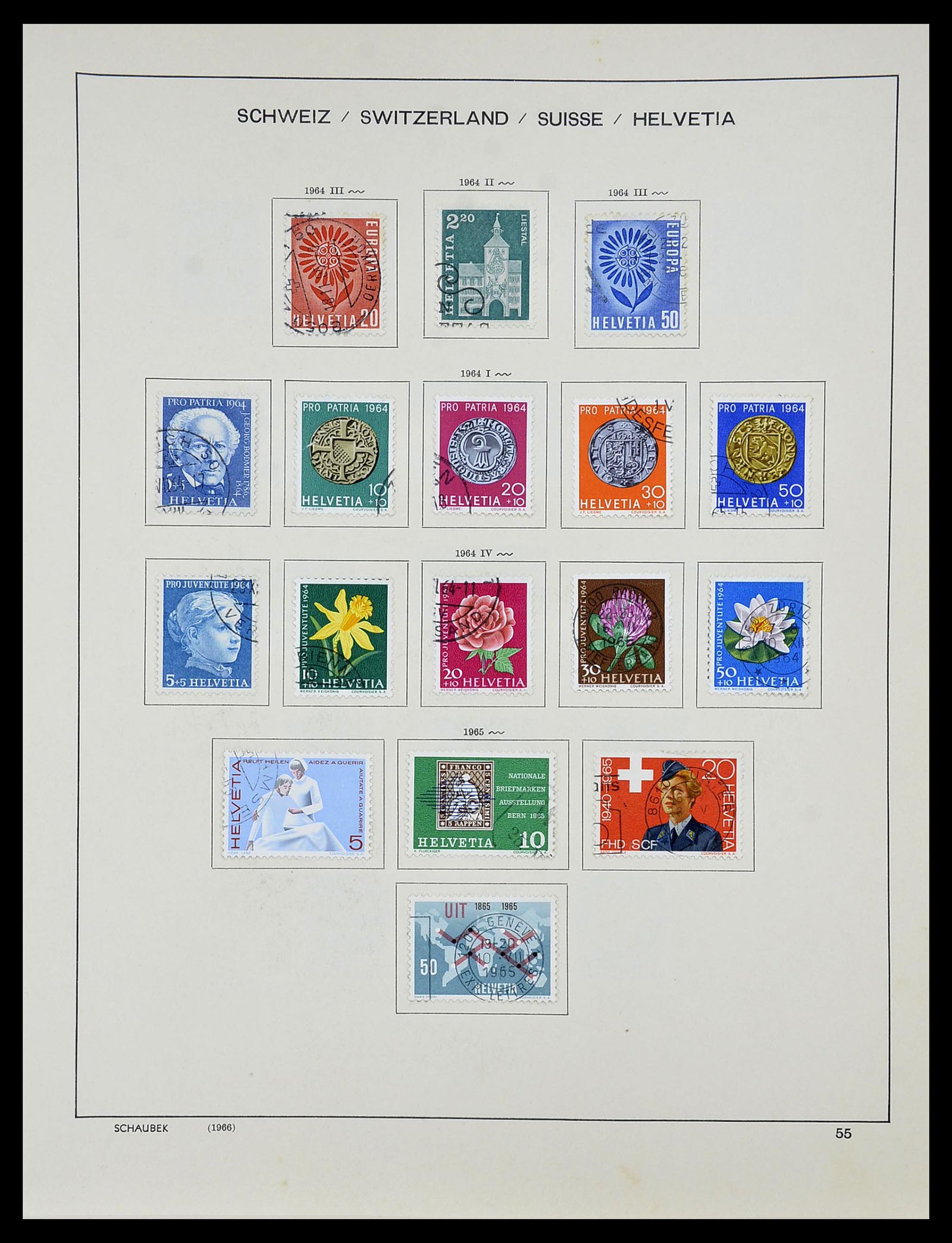 34204 067 - Postzegelverzameling 34204 Zwitserland 1862-2001.