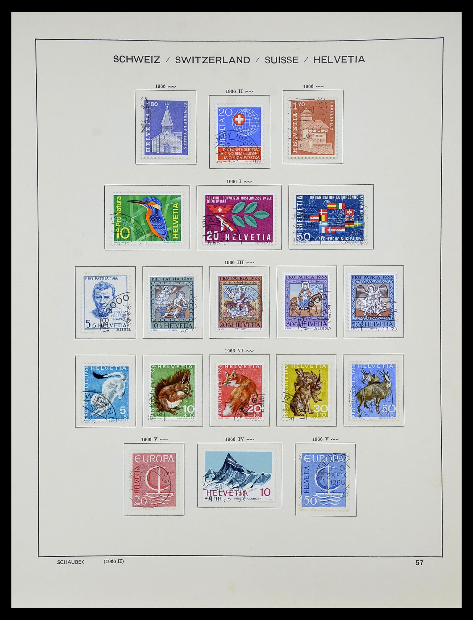 34204 069 - Postzegelverzameling 34204 Zwitserland 1862-2001.