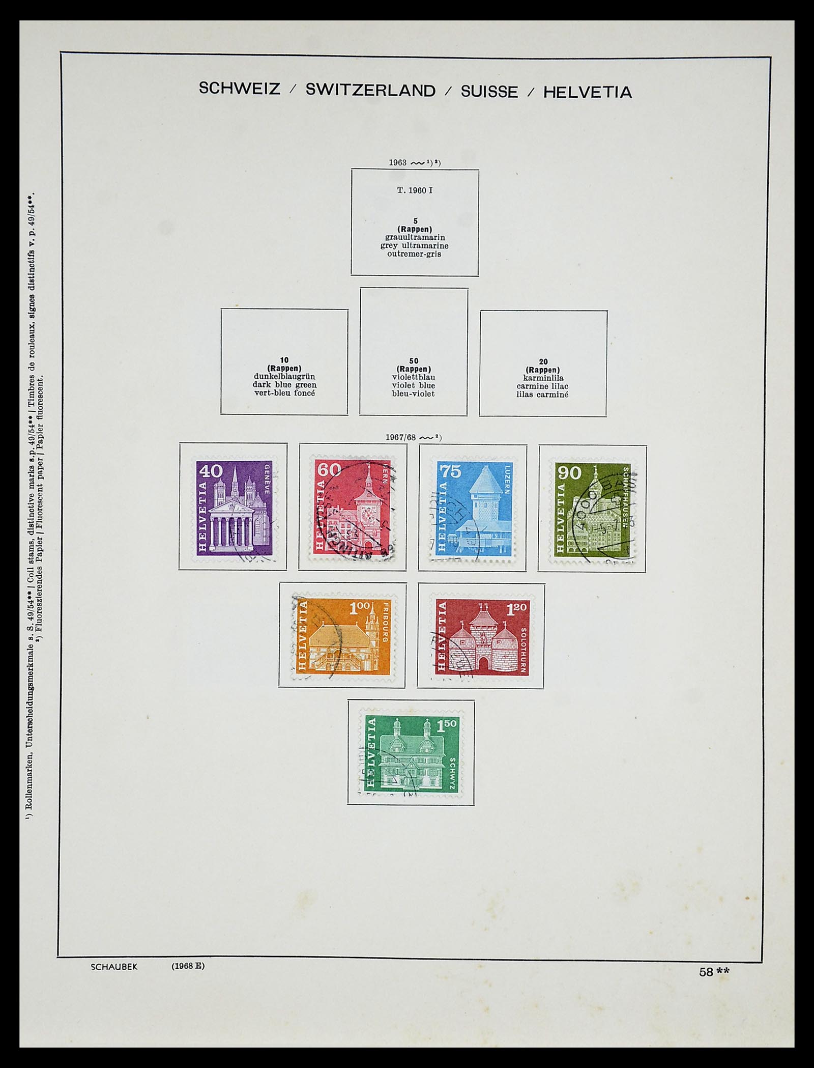 34204 072 - Postzegelverzameling 34204 Zwitserland 1862-2001.