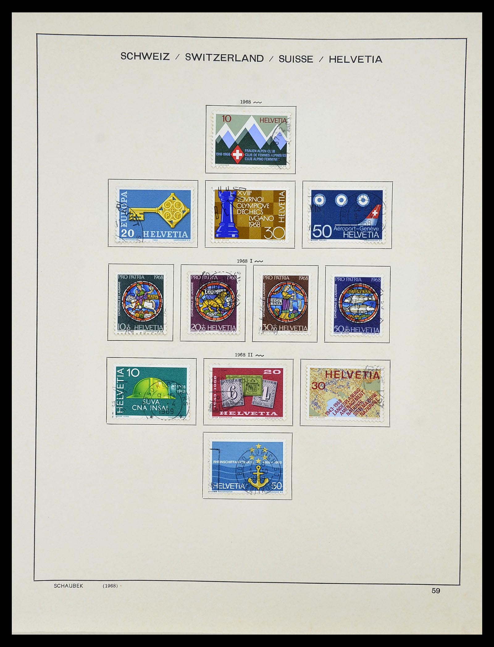 34204 073 - Postzegelverzameling 34204 Zwitserland 1862-2001.