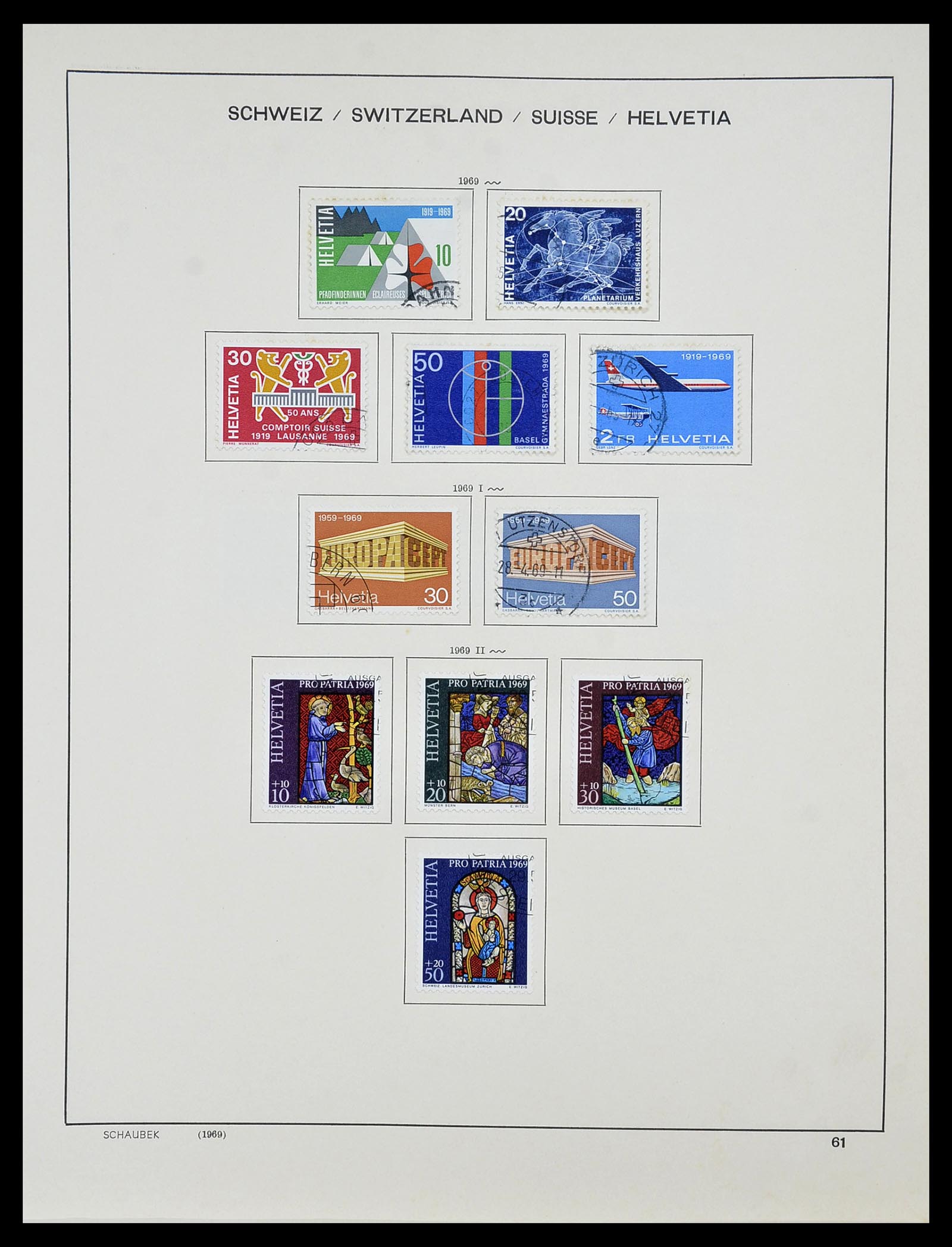 34204 075 - Postzegelverzameling 34204 Zwitserland 1862-2001.