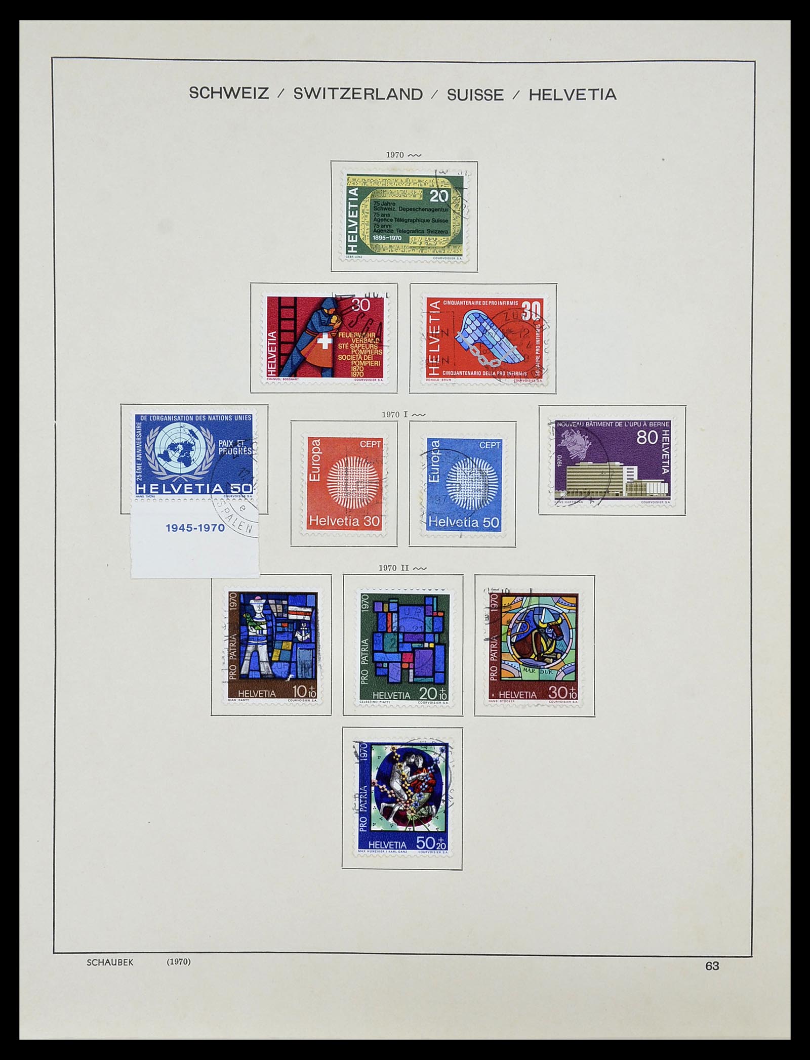 34204 077 - Postzegelverzameling 34204 Zwitserland 1862-2001.