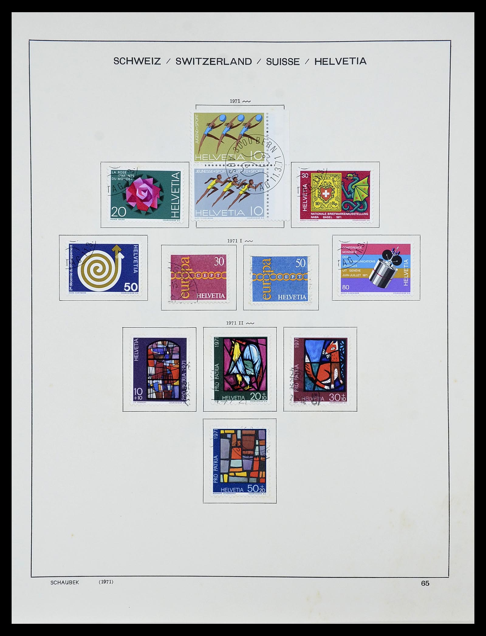 34204 080 - Postzegelverzameling 34204 Zwitserland 1862-2001.