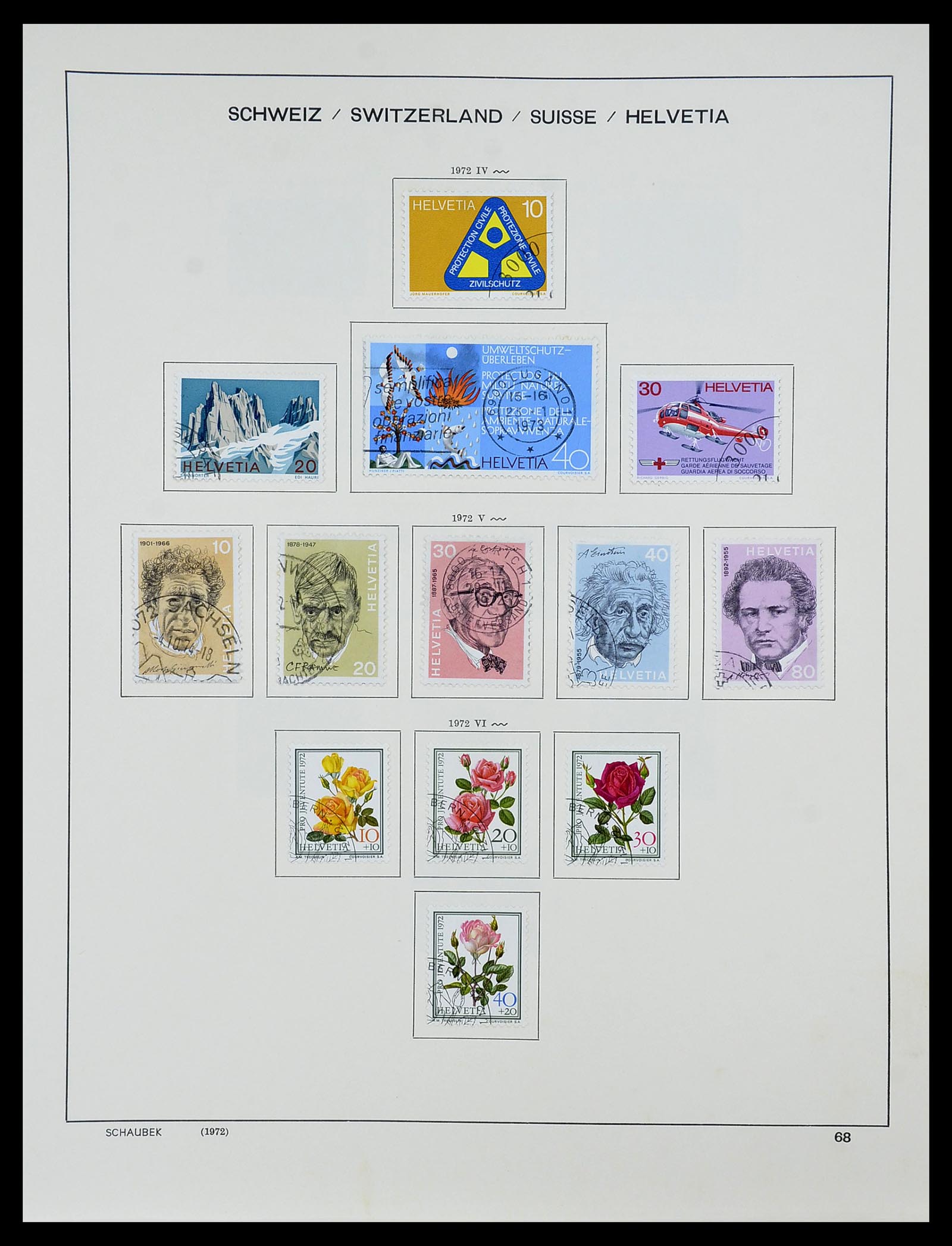 34204 083 - Postzegelverzameling 34204 Zwitserland 1862-2001.