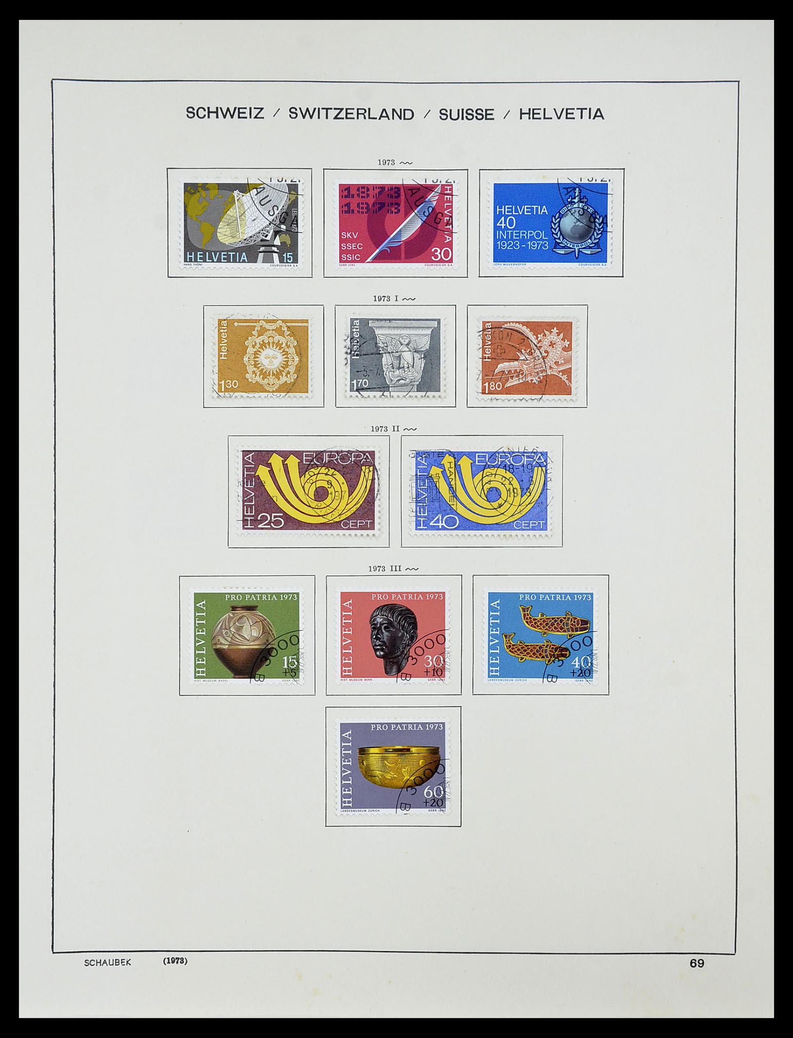 34204 084 - Postzegelverzameling 34204 Zwitserland 1862-2001.