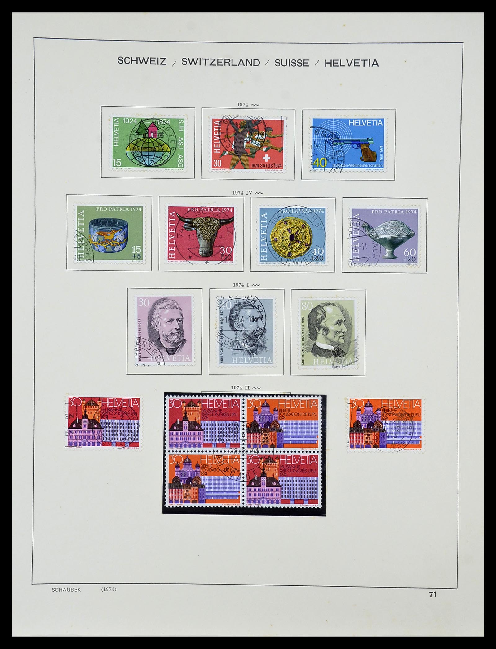 34204 086 - Postzegelverzameling 34204 Zwitserland 1862-2001.