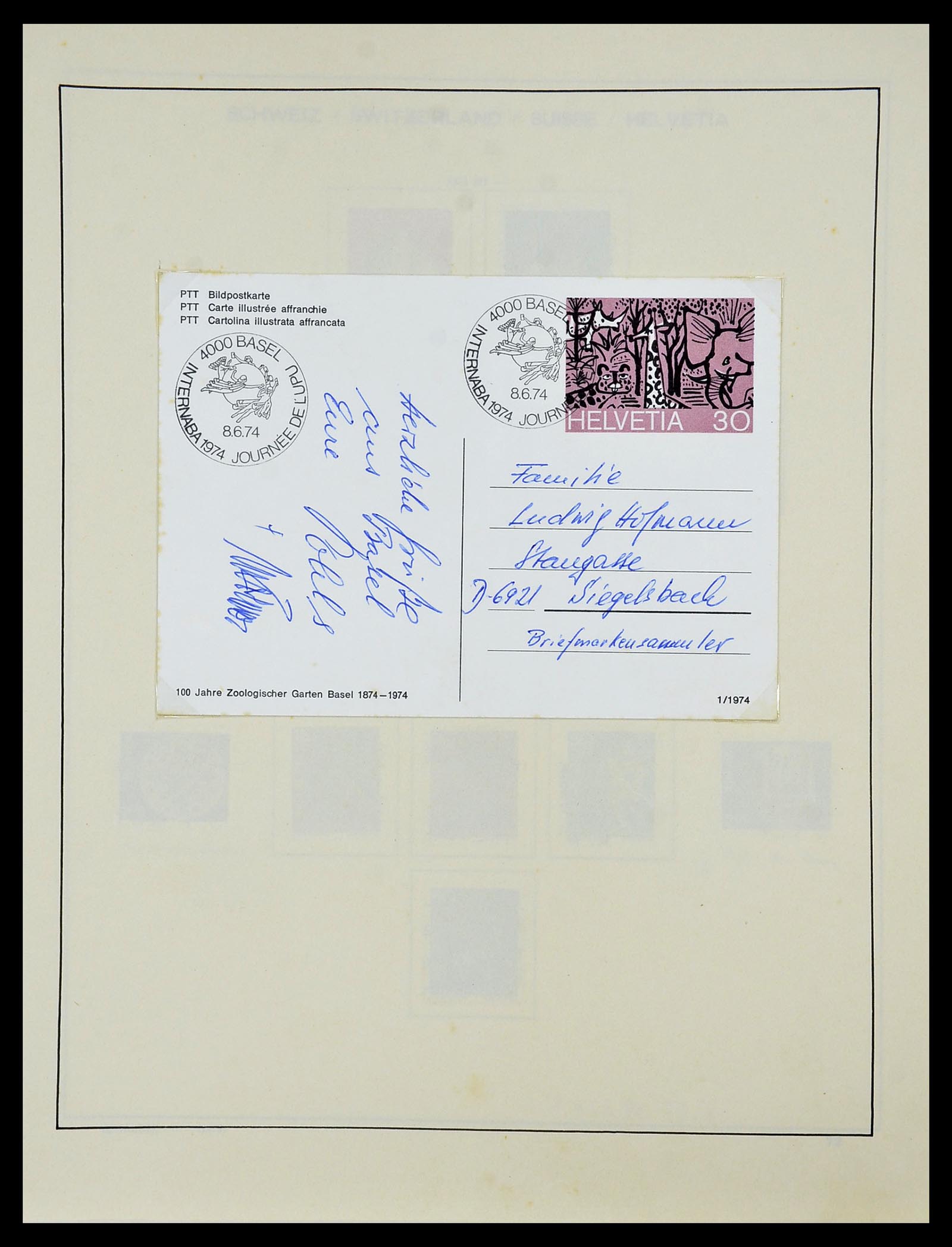 34204 087 - Postzegelverzameling 34204 Zwitserland 1862-2001.