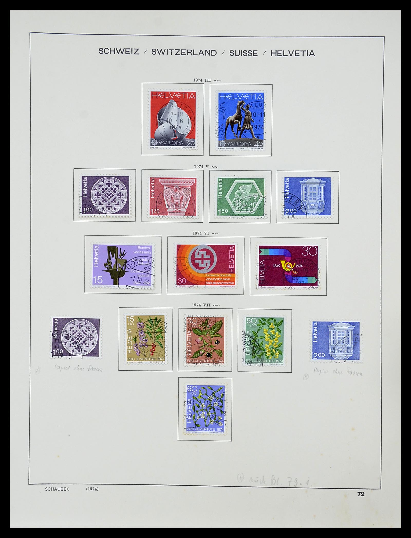 34204 088 - Postzegelverzameling 34204 Zwitserland 1862-2001.